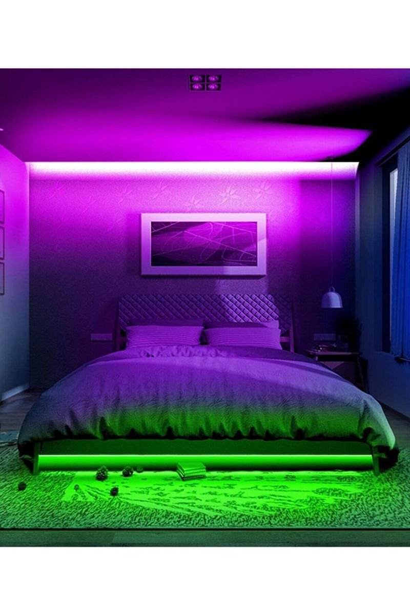 5 Metre Animasyonlu Kumandalı Rgb Şerit Led Işık