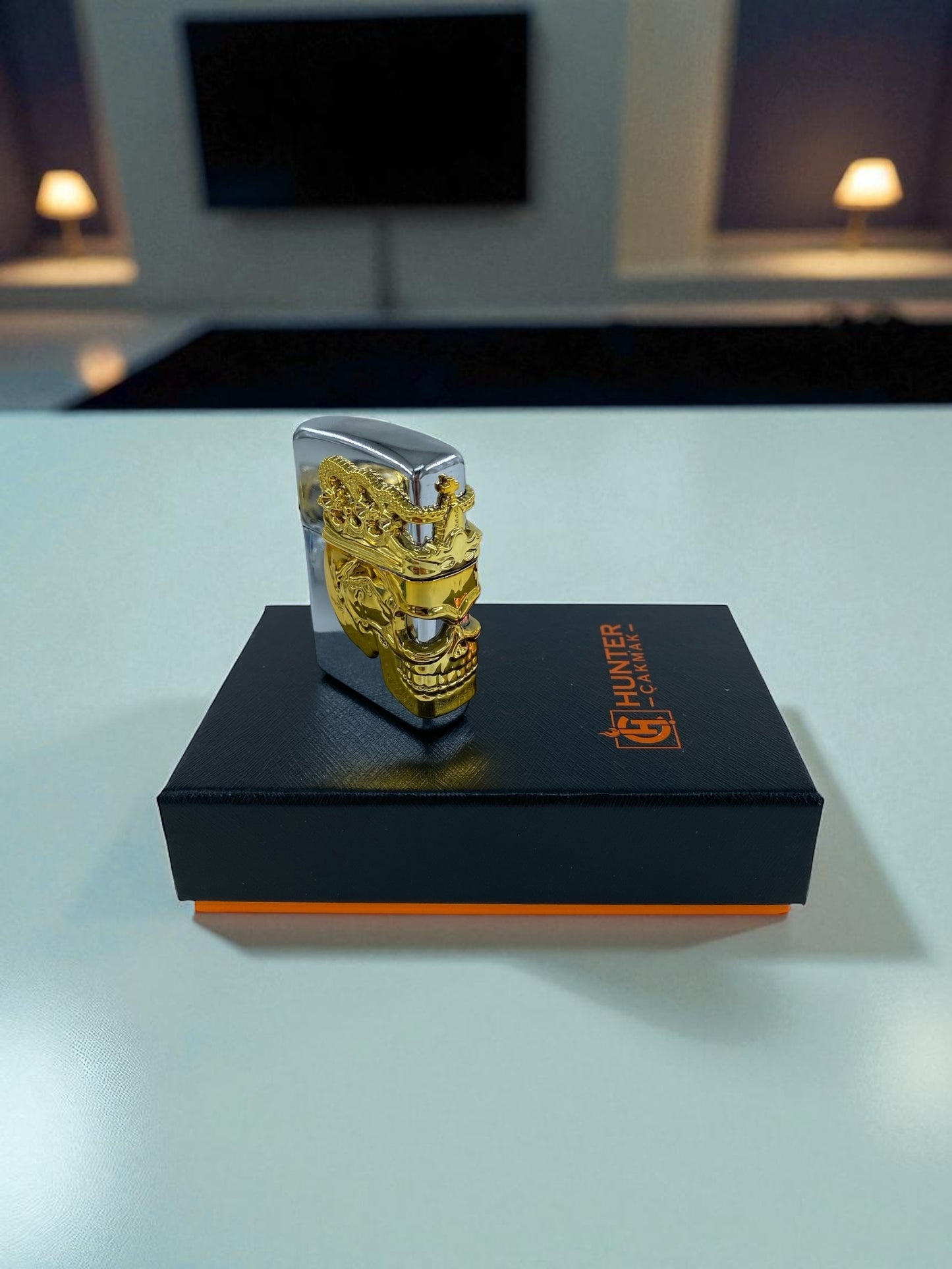 Kuru Kafa Zippo Çakmak 3666