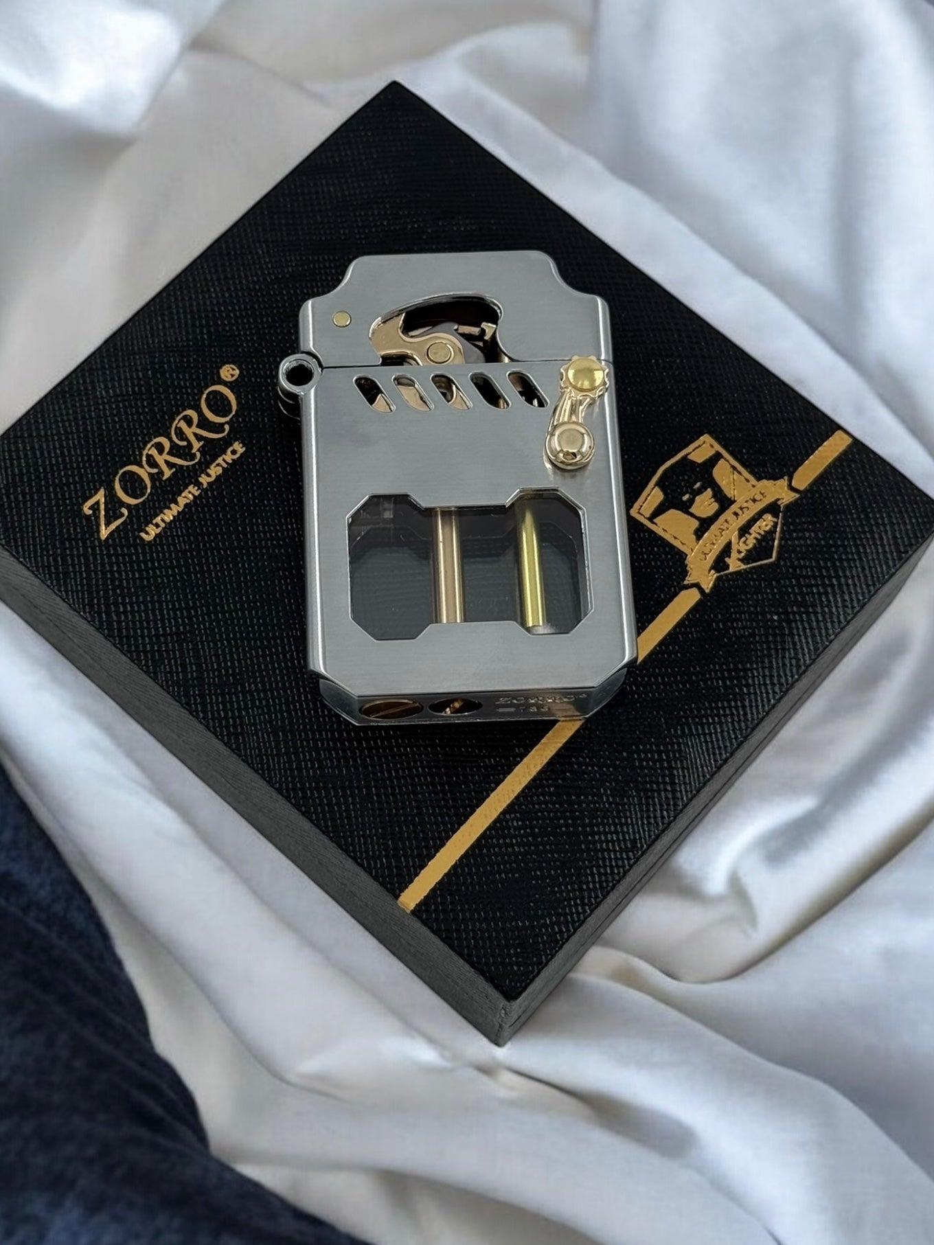 Zorro Lüx Çarklı Benzinli Çakmak 786-002