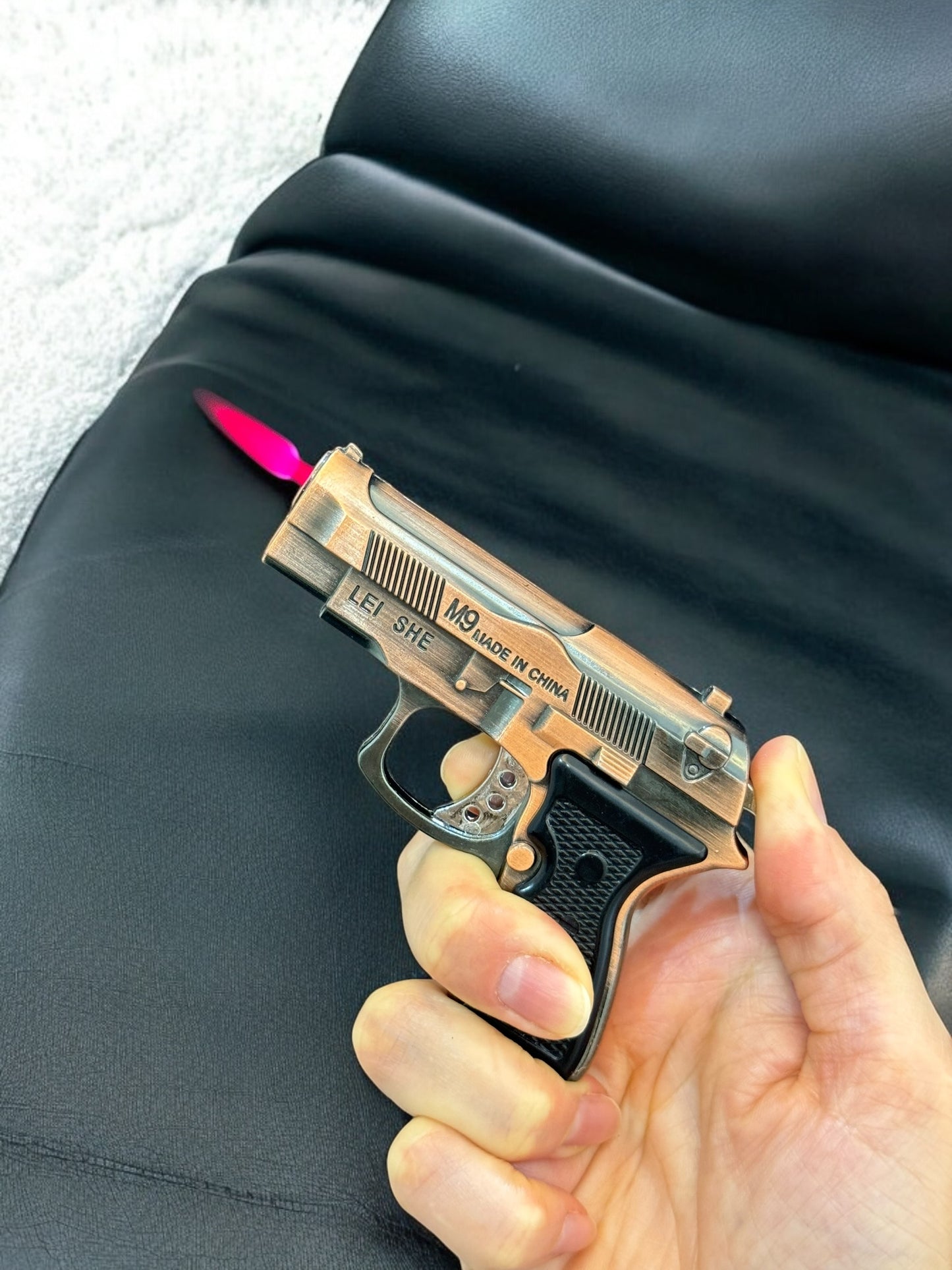 Lazerli Mini Beretta Model Tabanca Çakmak 8018