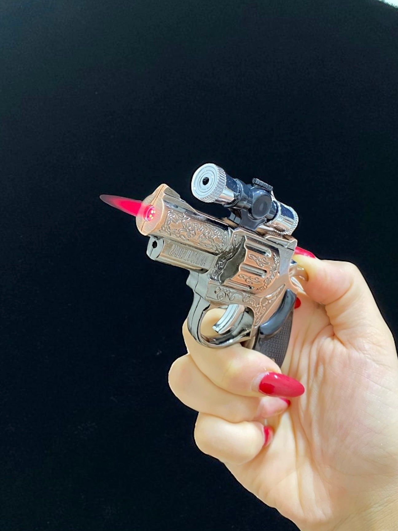 Lazerli Mini Tabanca Çakmak 3216