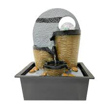 Dekoratif Işıklı Su Şelalesi Kare 1022