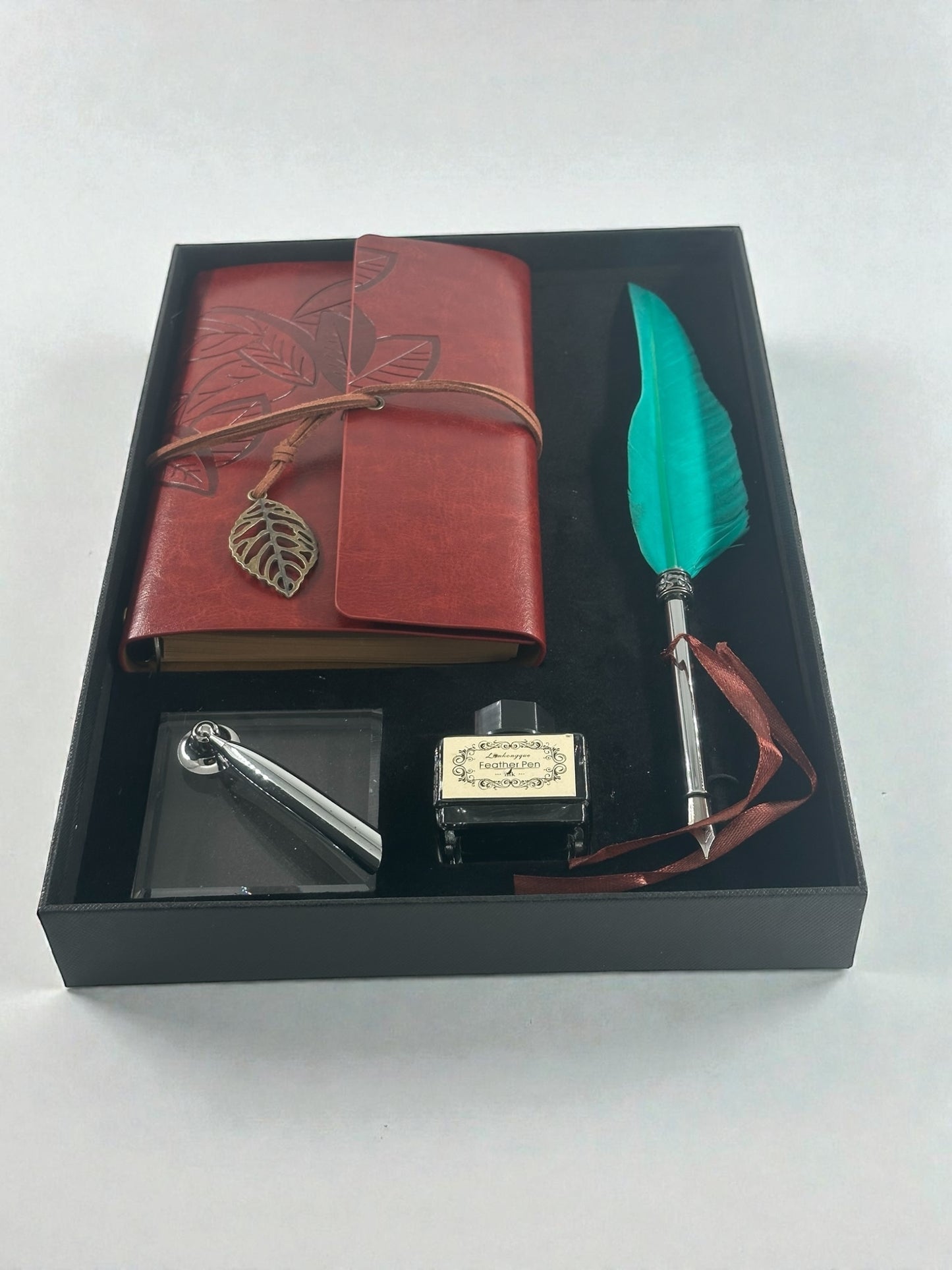 Mürekkepli Tüylü Divit Kalem Defter Seti