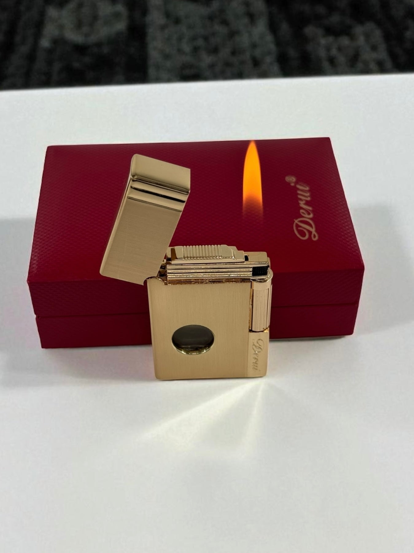 Derui Lux Altın Gazlı Çakmak 1312