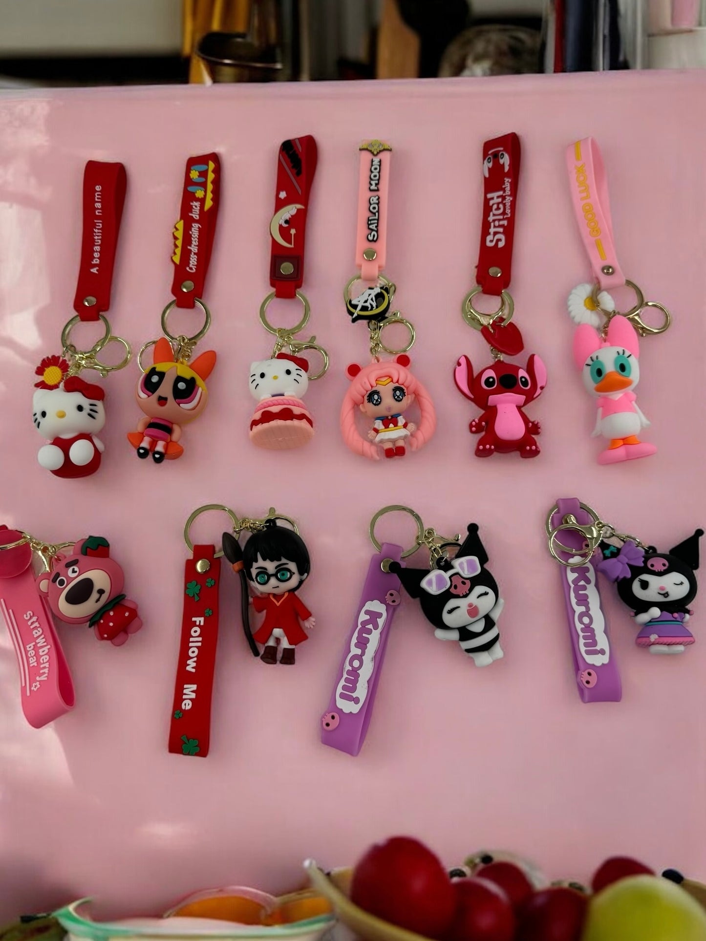 Silikon Karakter Figür Anahtarlık