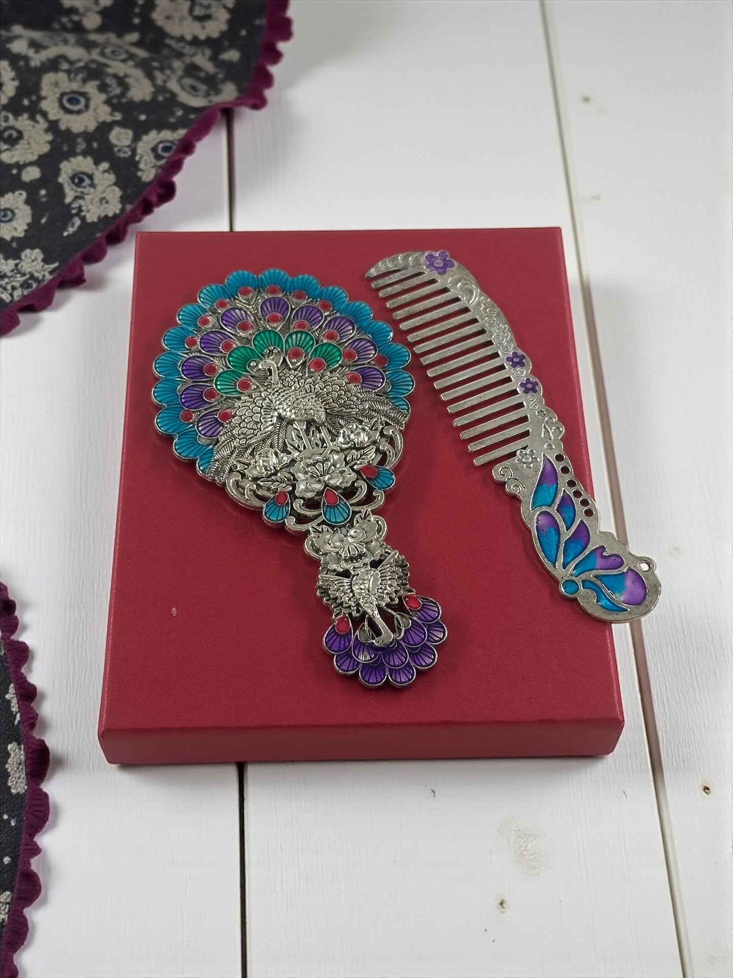 Vintage Taraklı Ayna Seti