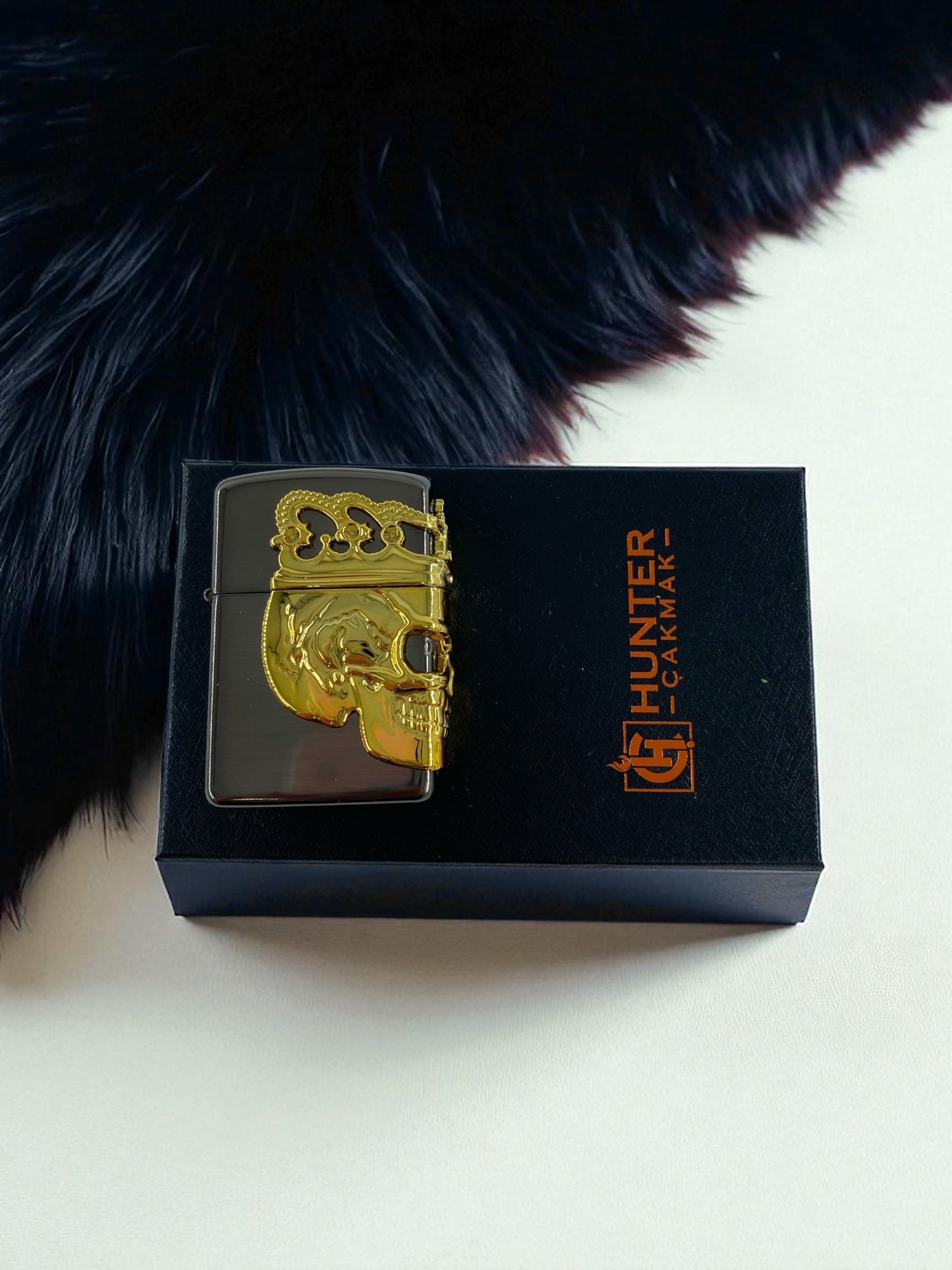 Kuru Kafa Zippo Çakmak 3666