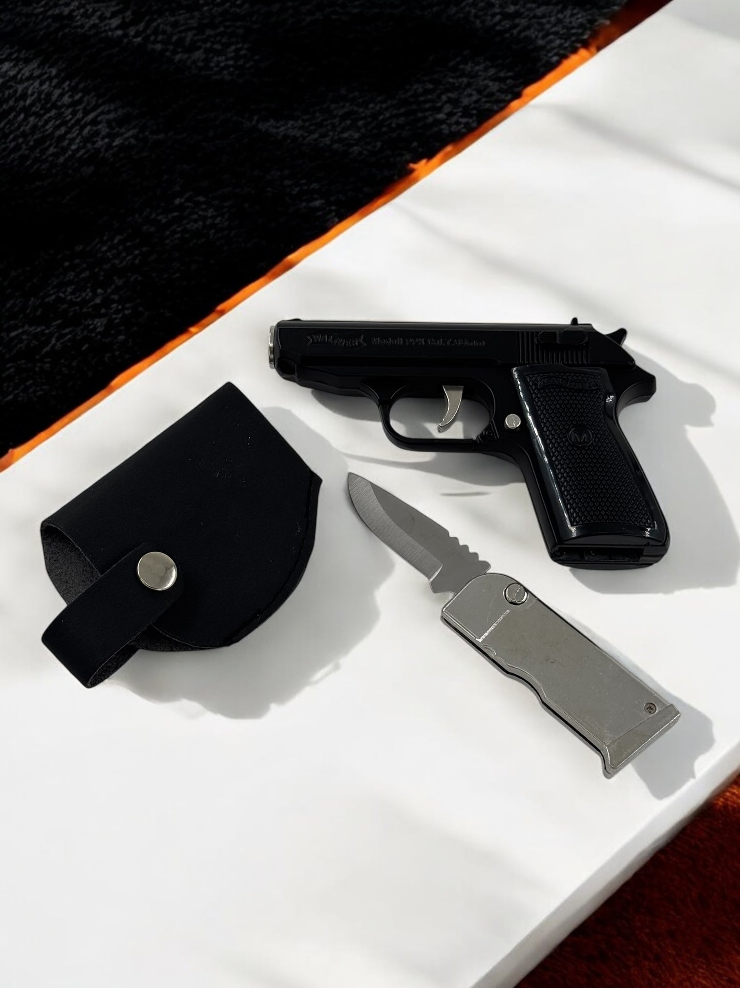 Walther Çakılı Metal Tabanca Modeli Kılıflı Kutusunda 7677