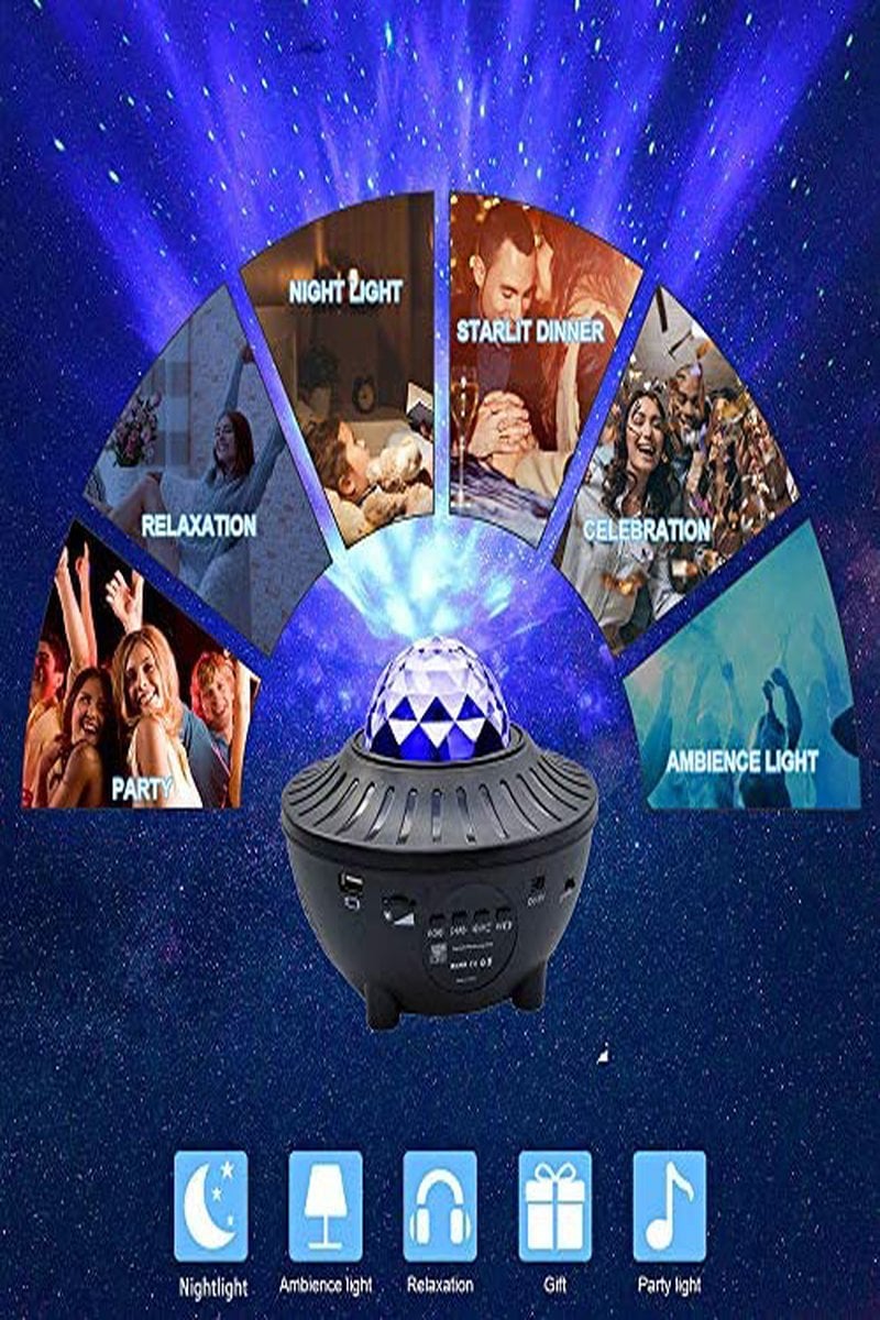Starry Projektör Hoparlör Gece Lambası 099