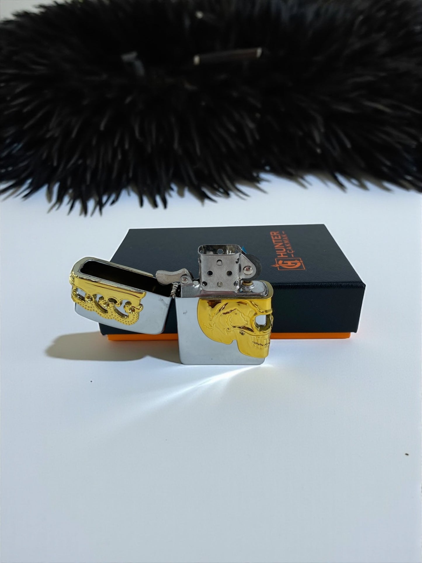Kuru Kafa Zippo Çakmak 3666