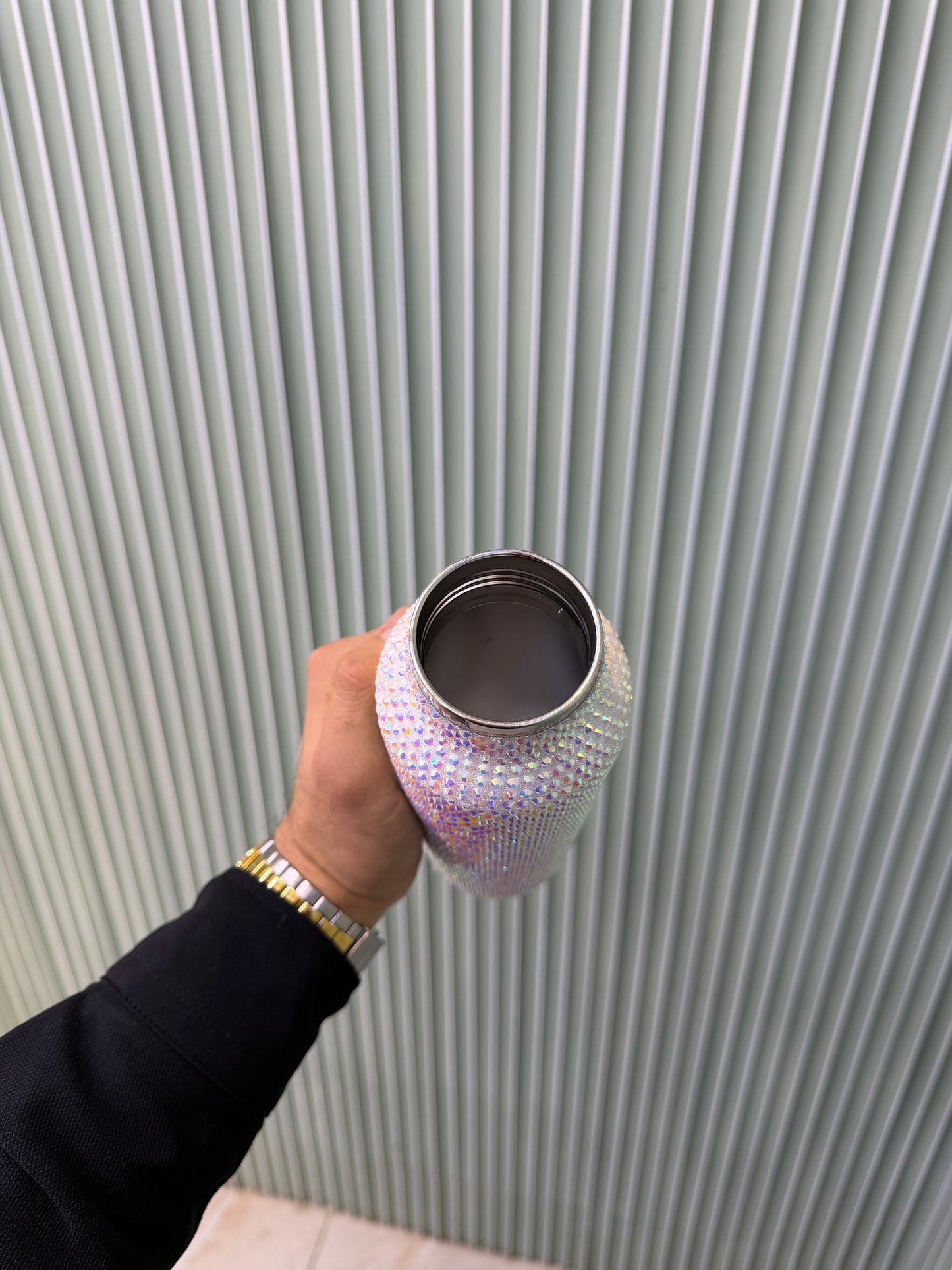 Bluetooth Hoparlörlü Taşlı Termos 500 ml