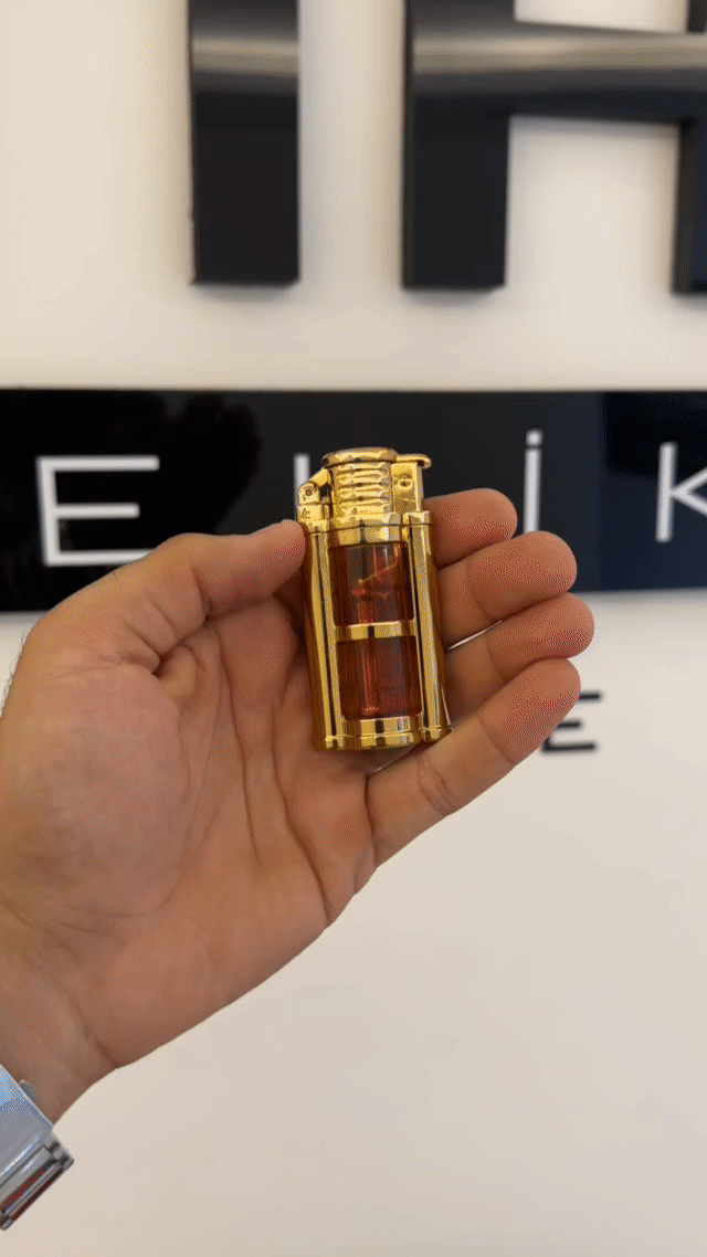 Lux Cam Görünümlü Gazlı Çakmak 2077