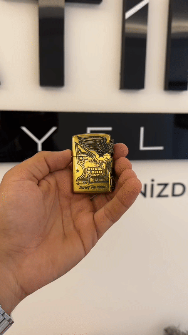 Çift Alevli Metal Çakmak 9876