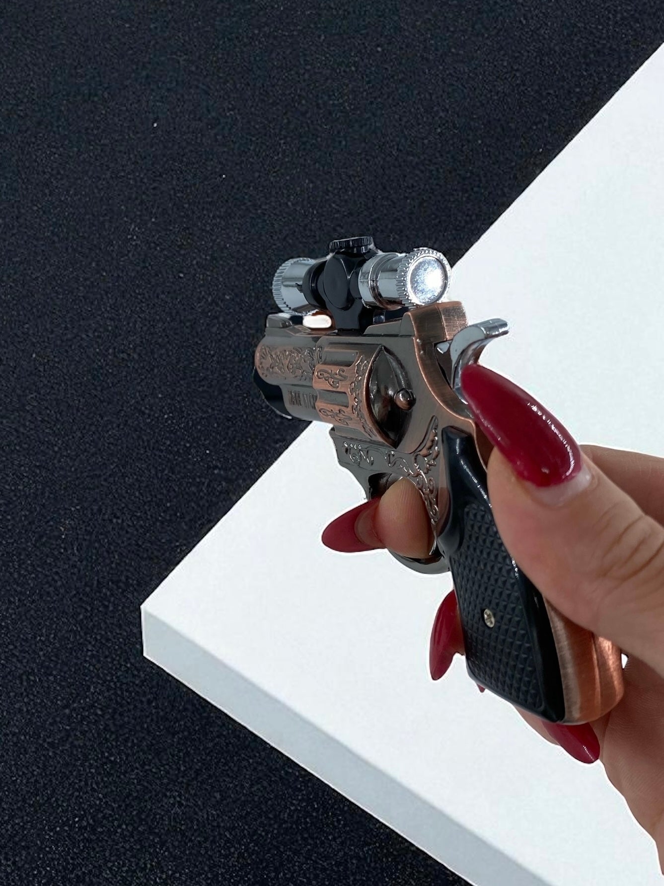 Lazerli Mini Tabanca Çakmak 3216