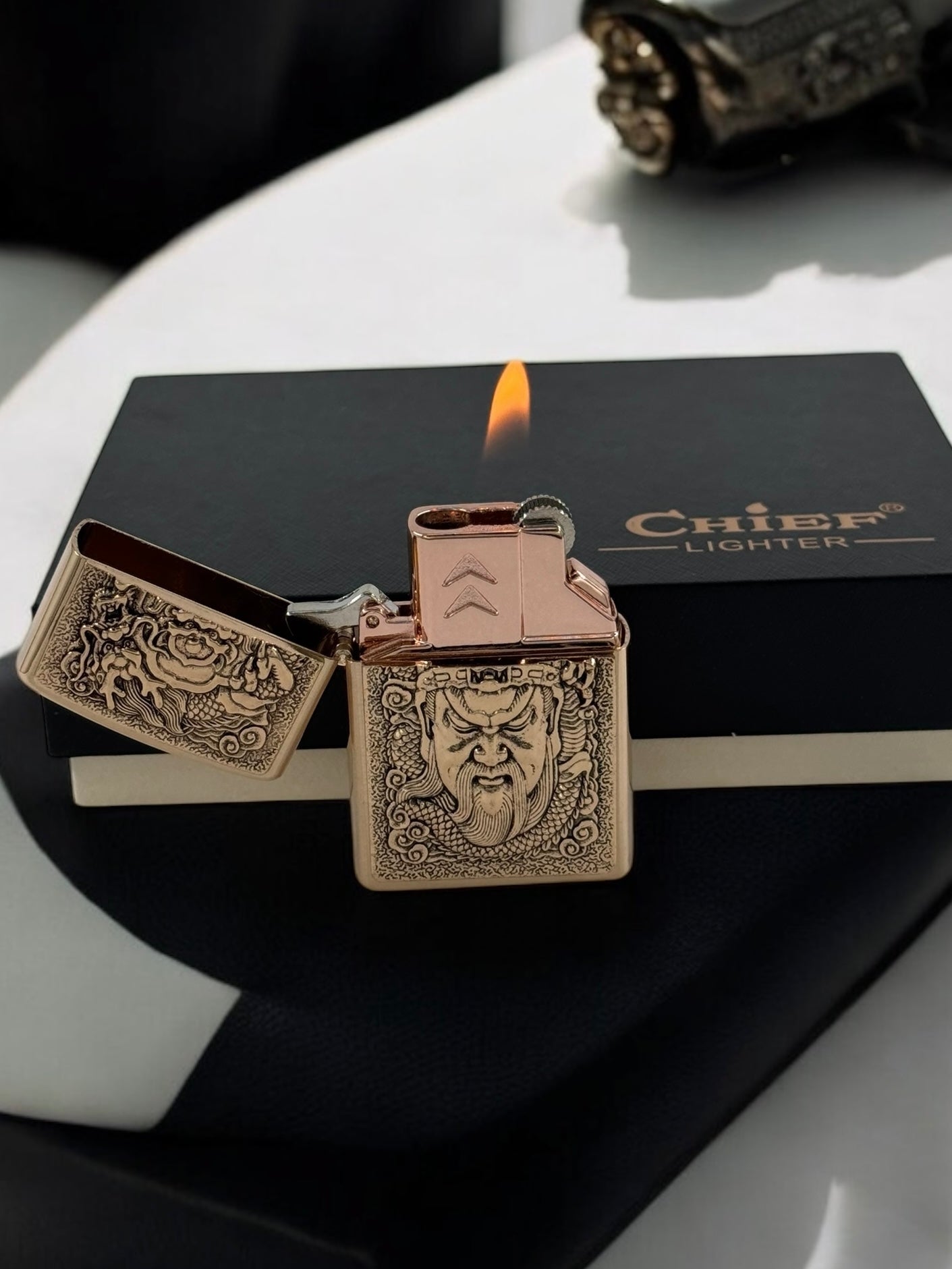 Chief Antiq Gold 2'li Set Çakmak 6271