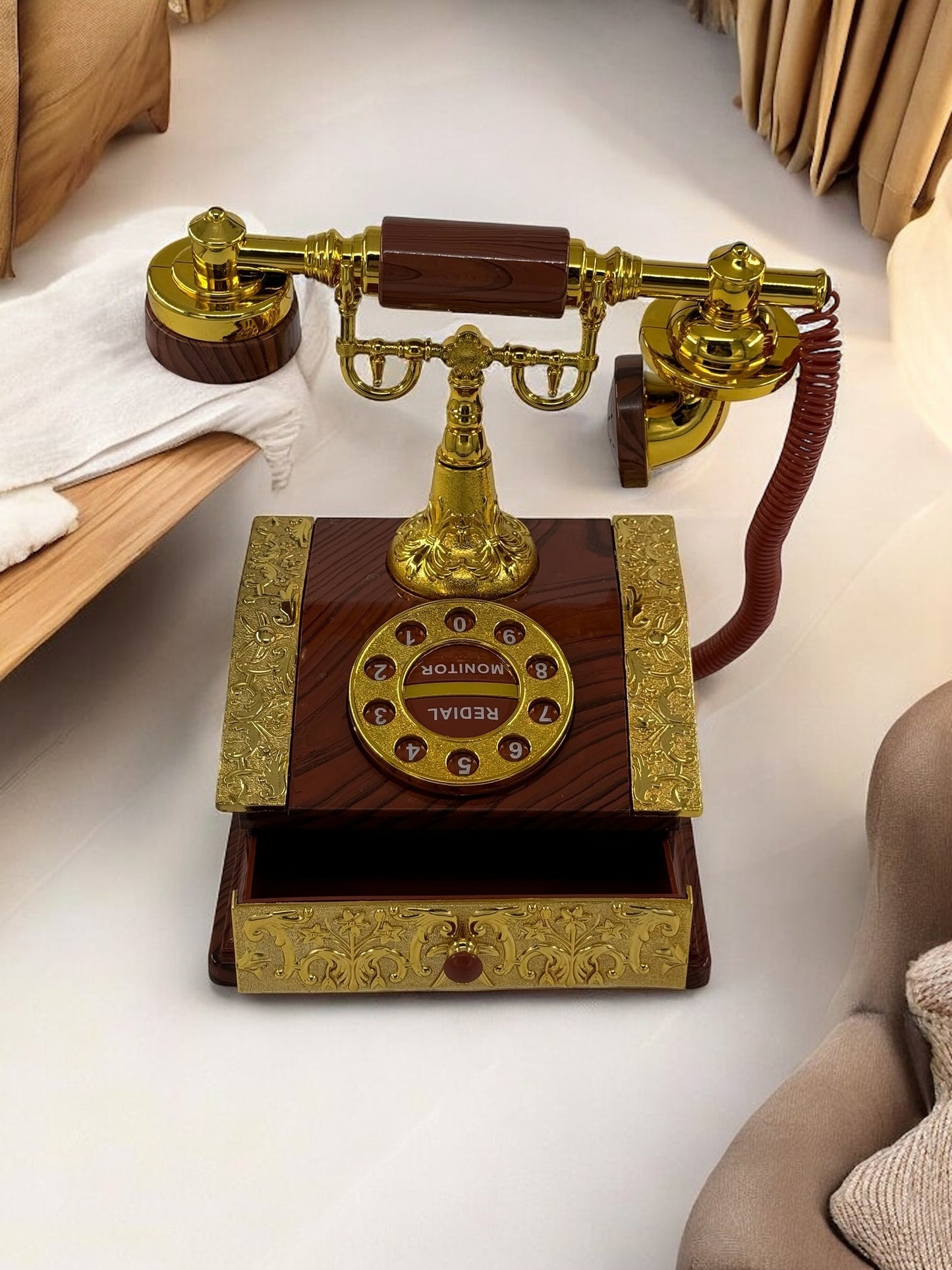 Nostaljik Antik Telefon Müzik Kutusu 2007