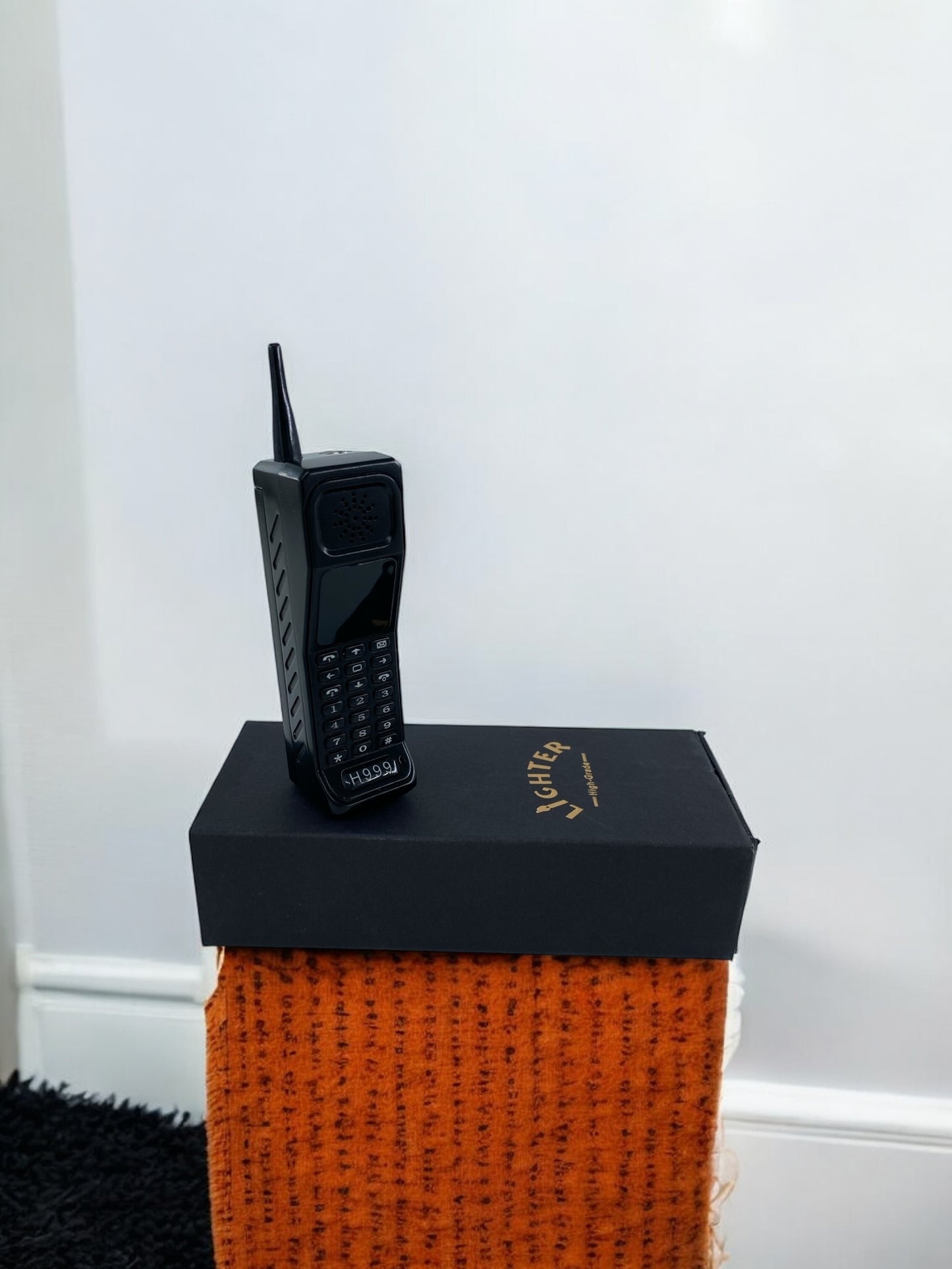 Telefon Şeklinde Pembe alevli Pürmüzlü Çakmak