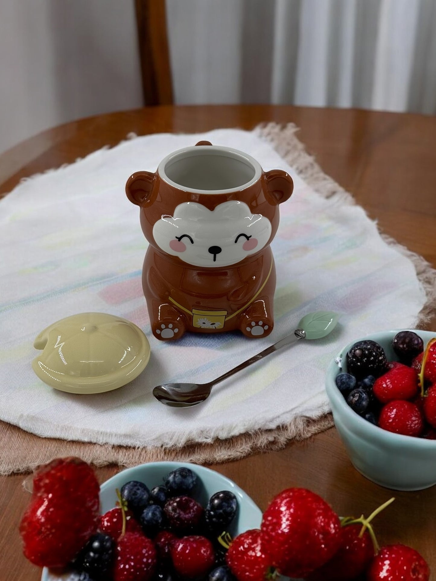 Sevimli Ayıcık Tasarımlı Porselen Kupa 2-74