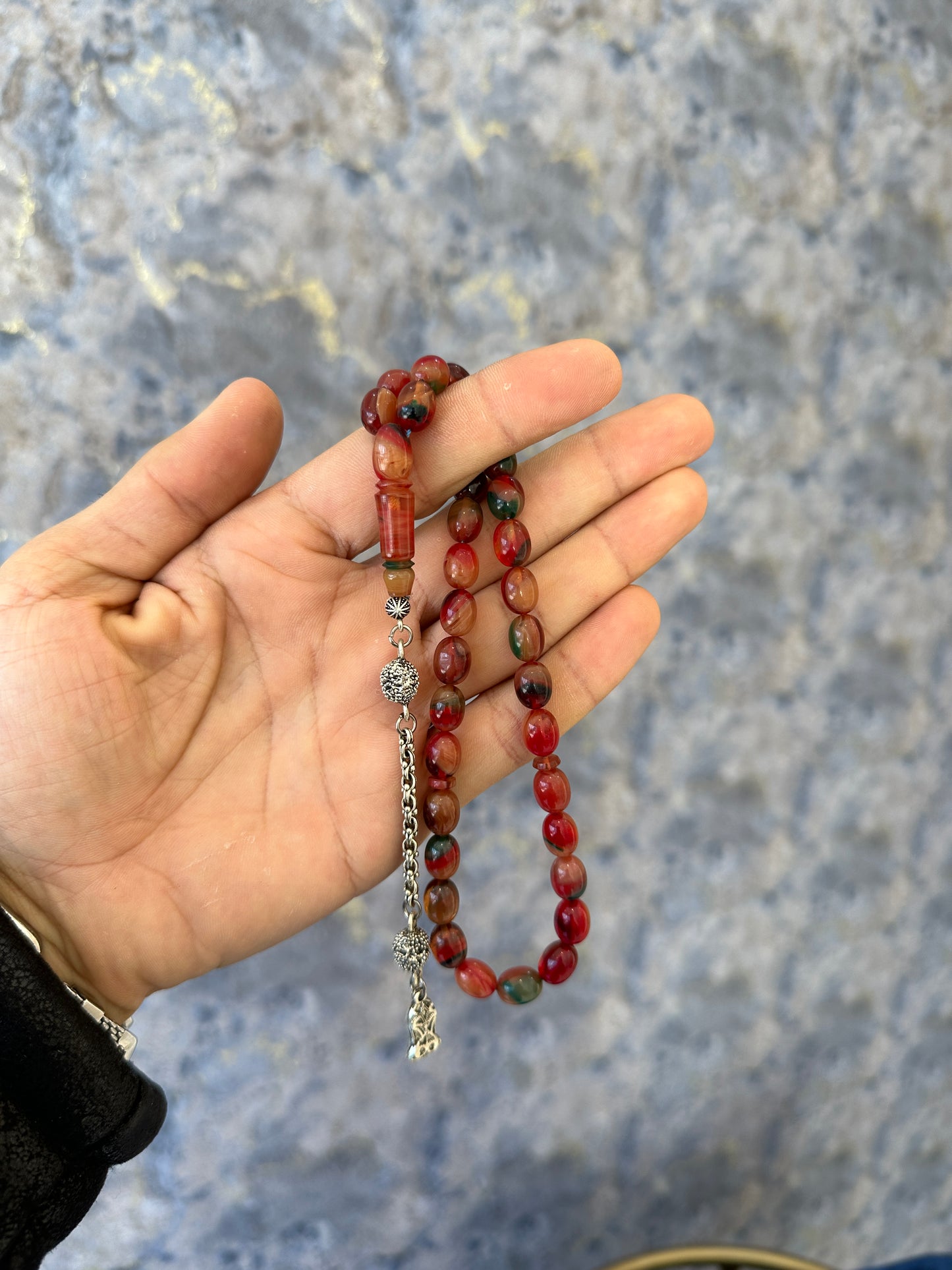 Bon Habibi Sıkma Kehribar Tespih