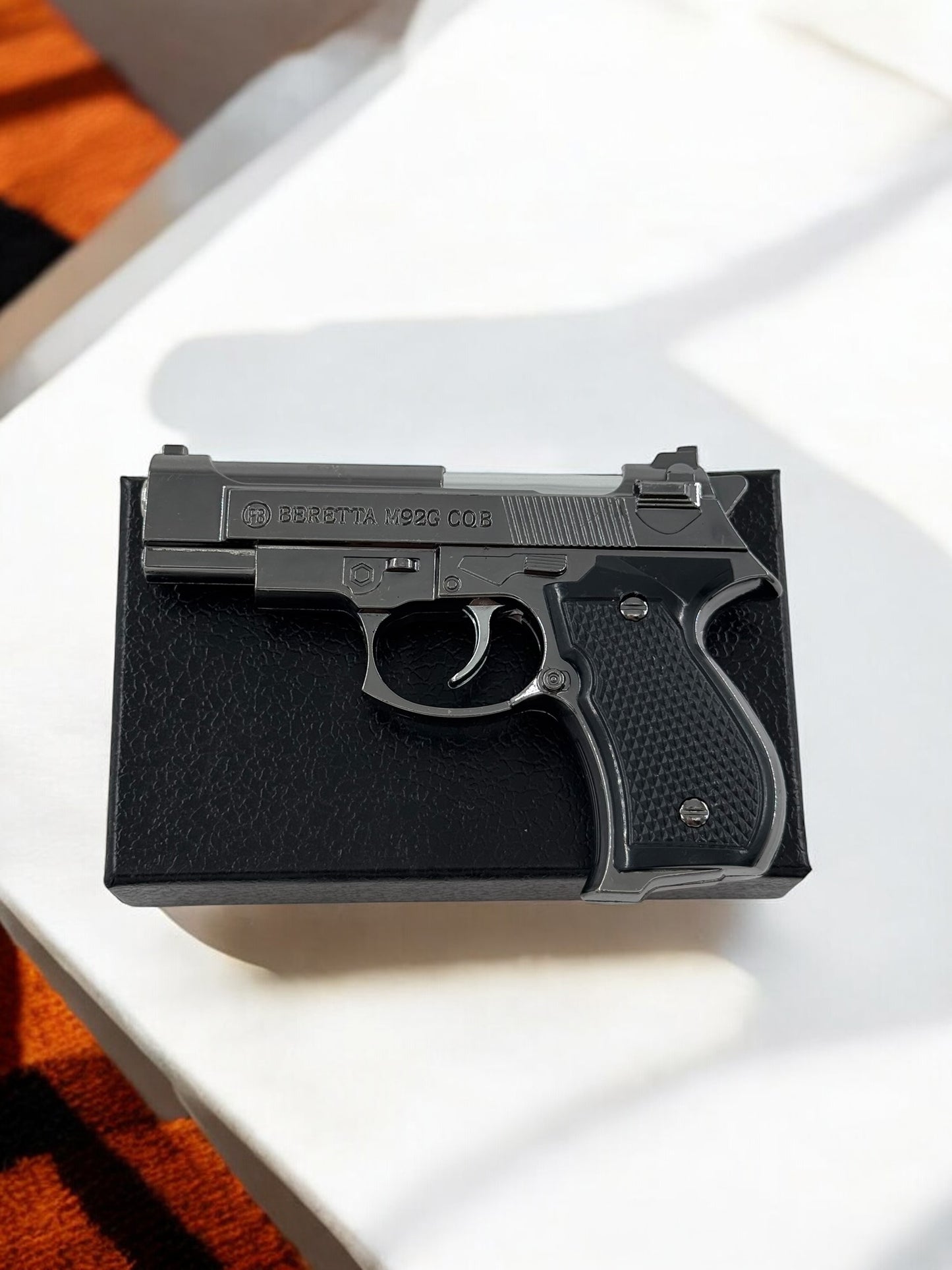 Mini Beretta Model Renkli Alevli Gazlı Çakmak
