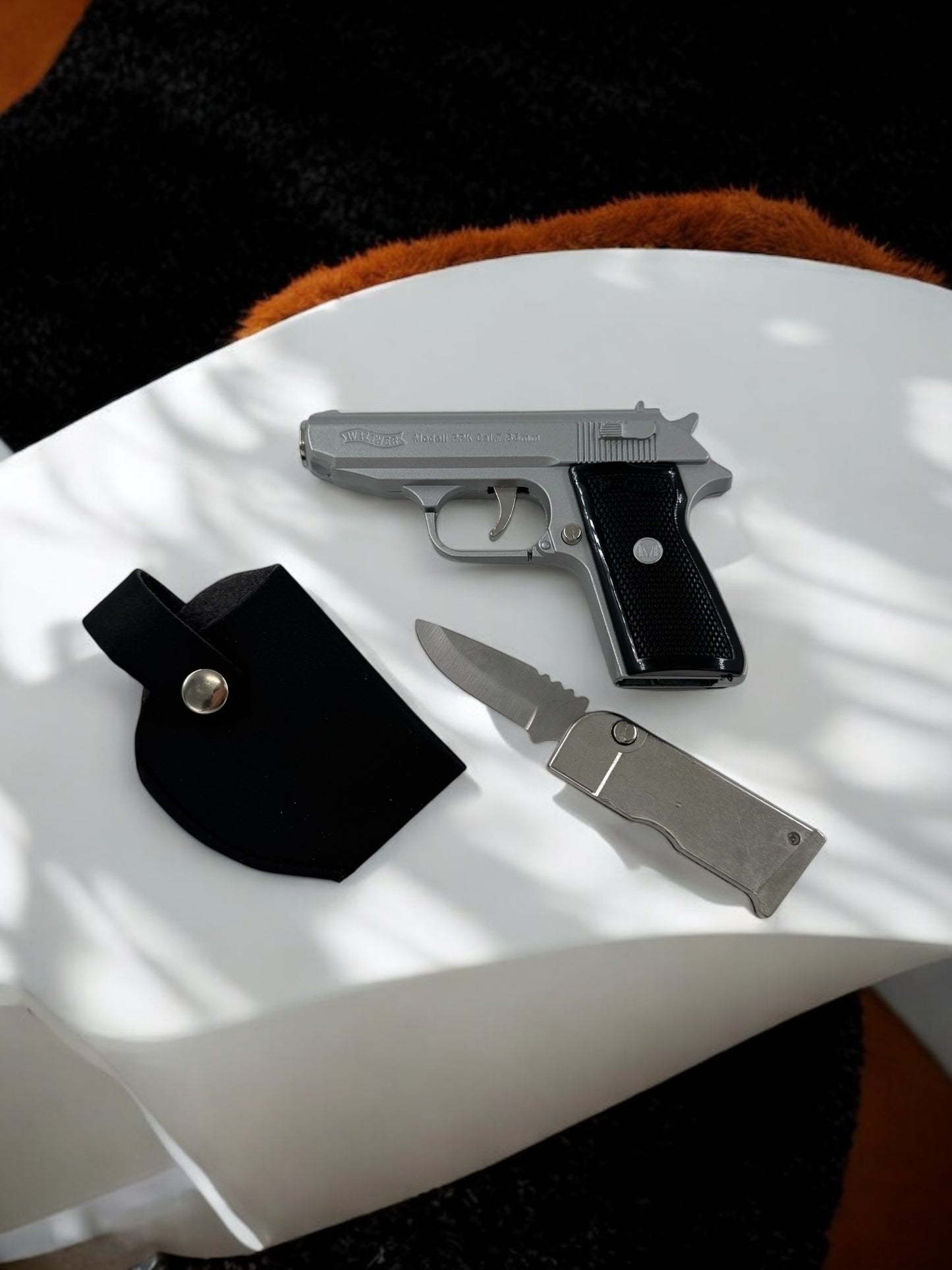 Walther Çakılı Metal Tabanca Modeli Kılıflı Kutusunda 7677