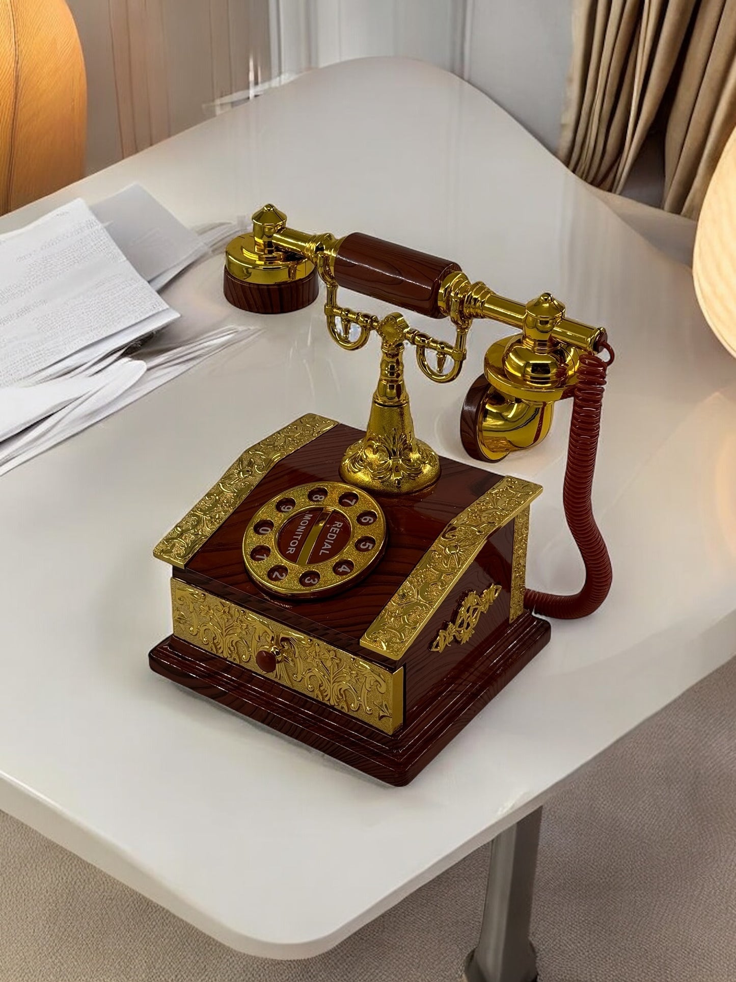 Nostaljik Antik Telefon Müzik Kutusu 2007