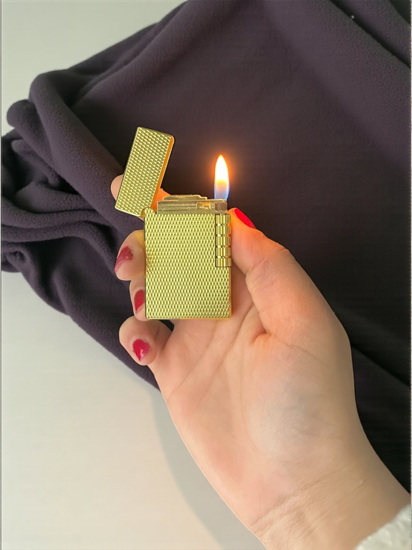 Lüx Dupont Model Gold Gazlı Çakmak