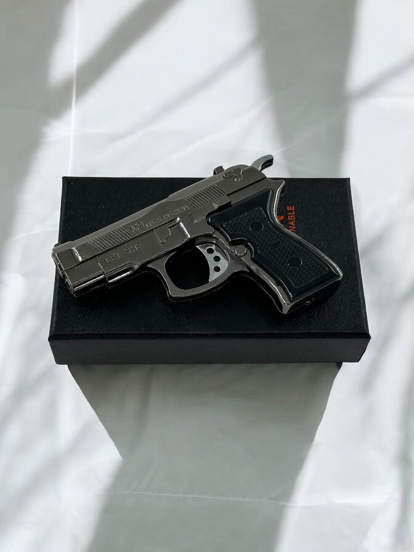 Lazerli Mini Beretta Model Tabanca Çakmak 8018