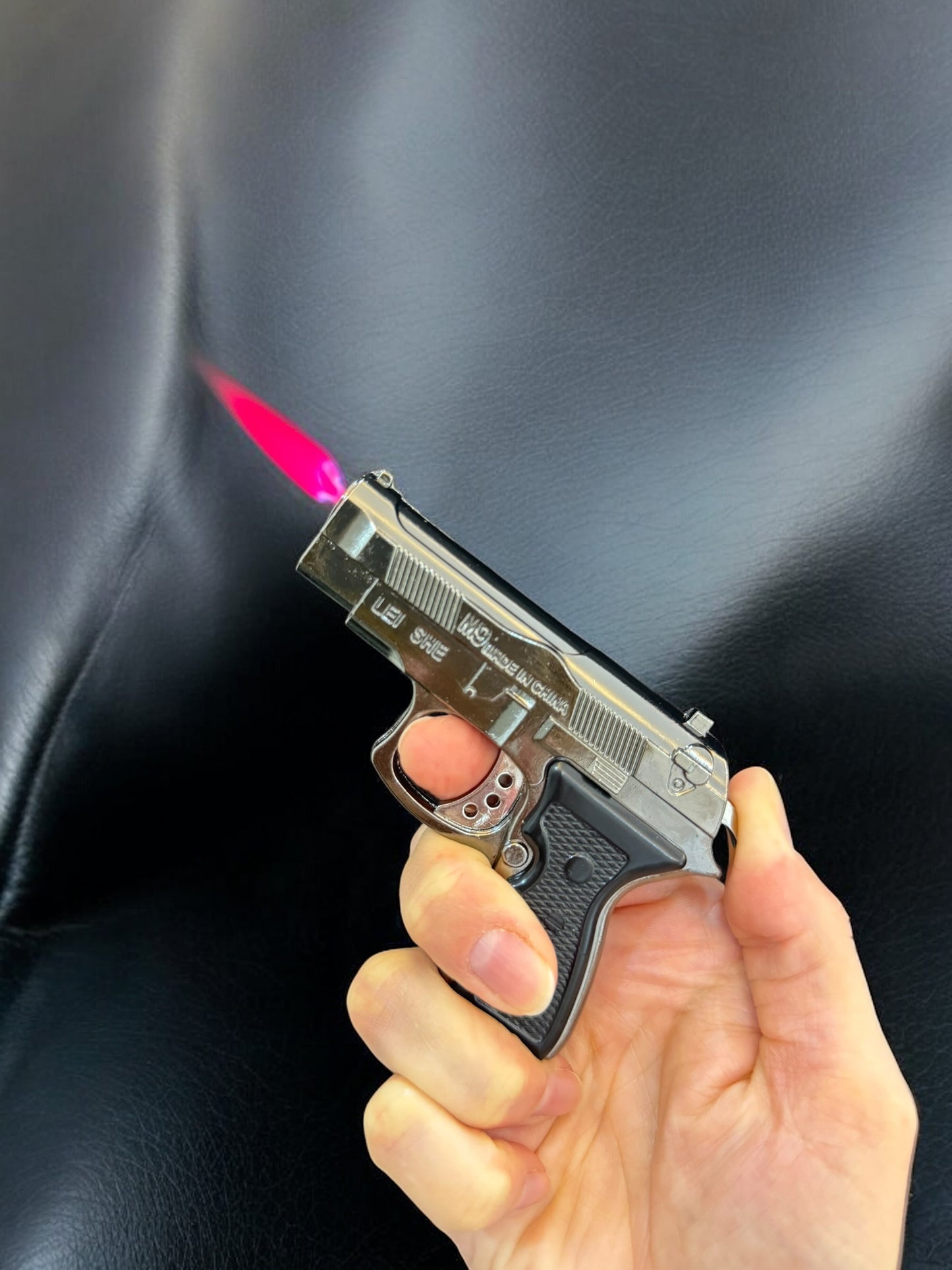 Lazerli Mini Beretta Model Tabanca Çakmak 8018