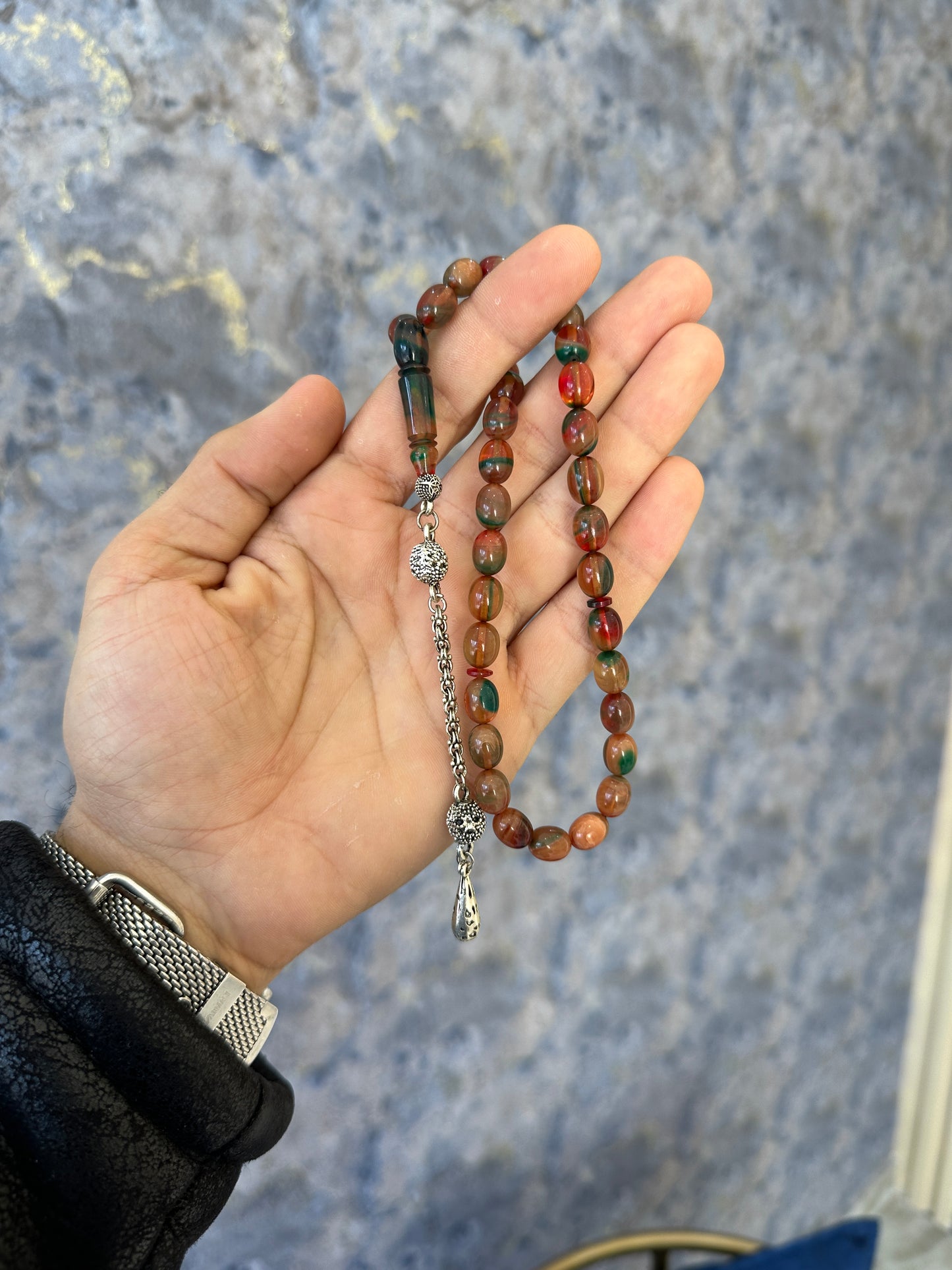 Candy Bonibon Beyzi Sıkma Kehribar Tespih