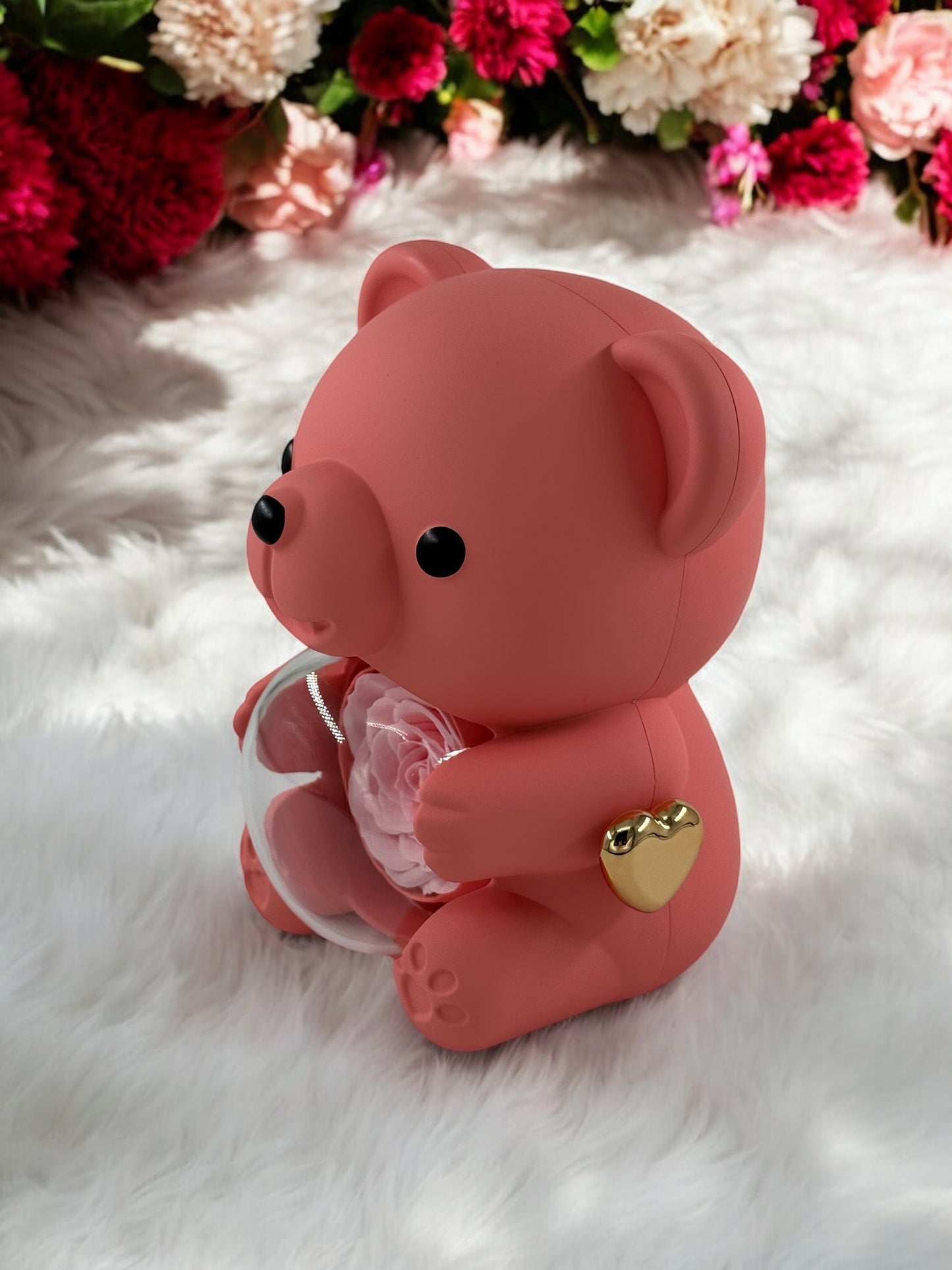 Sonsuz Ayıcık Gül ve Kolye Hediye Seti 4489