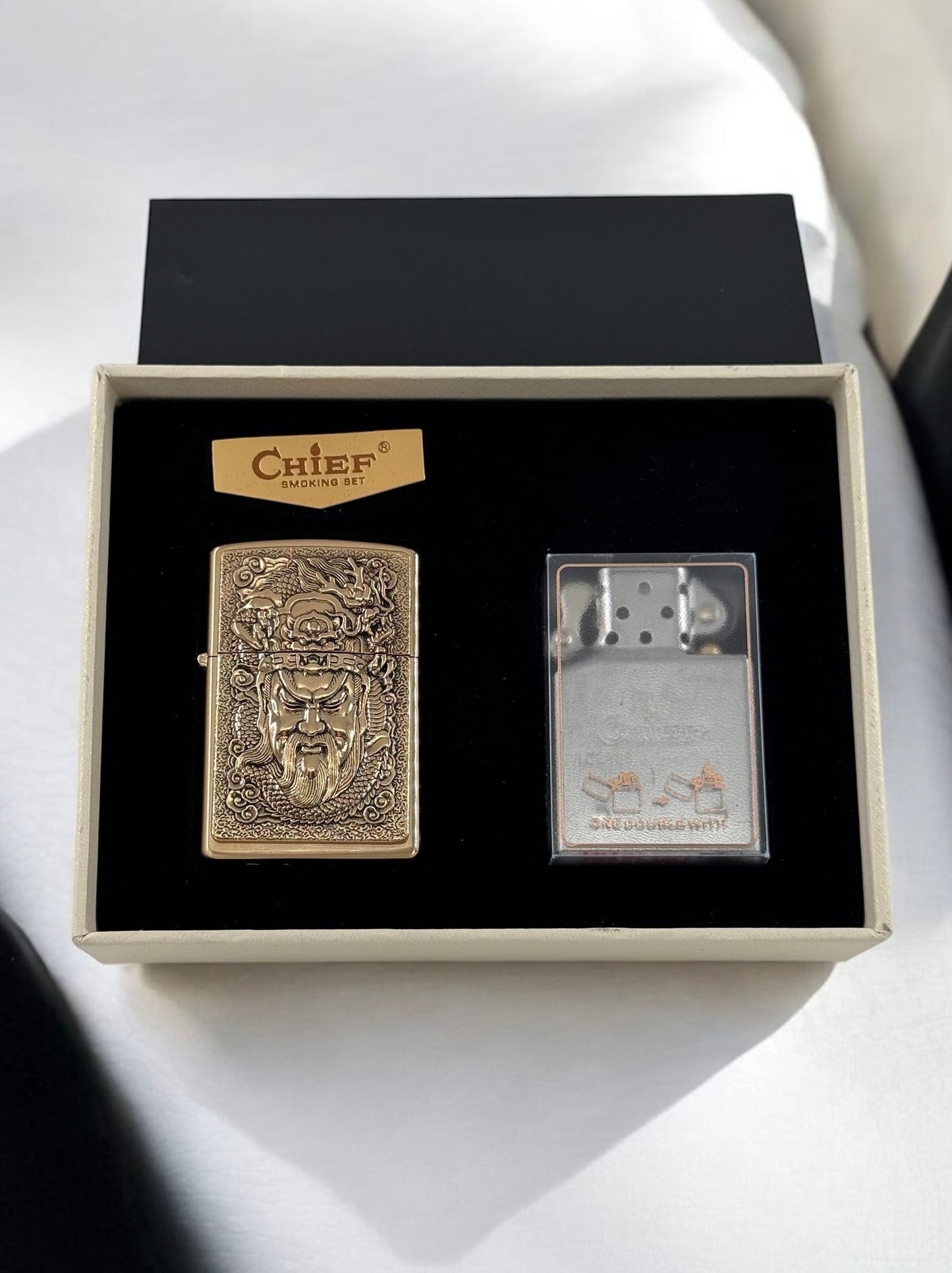 Chief Antiq Gold 2'li Set Çakmak 6271