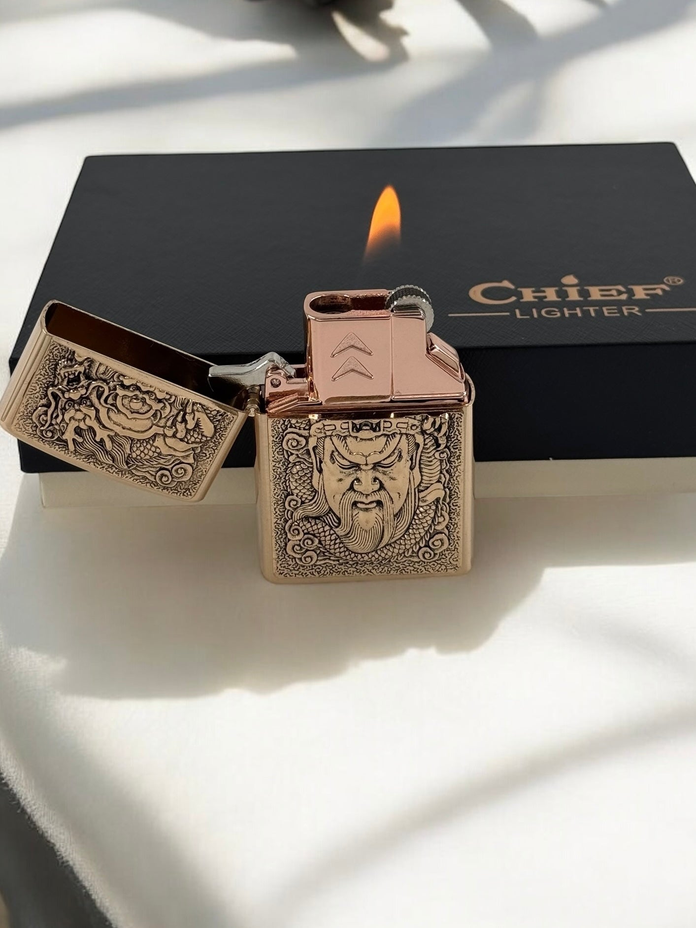 Chief Antiq Gold 2'li Set Çakmak 6271