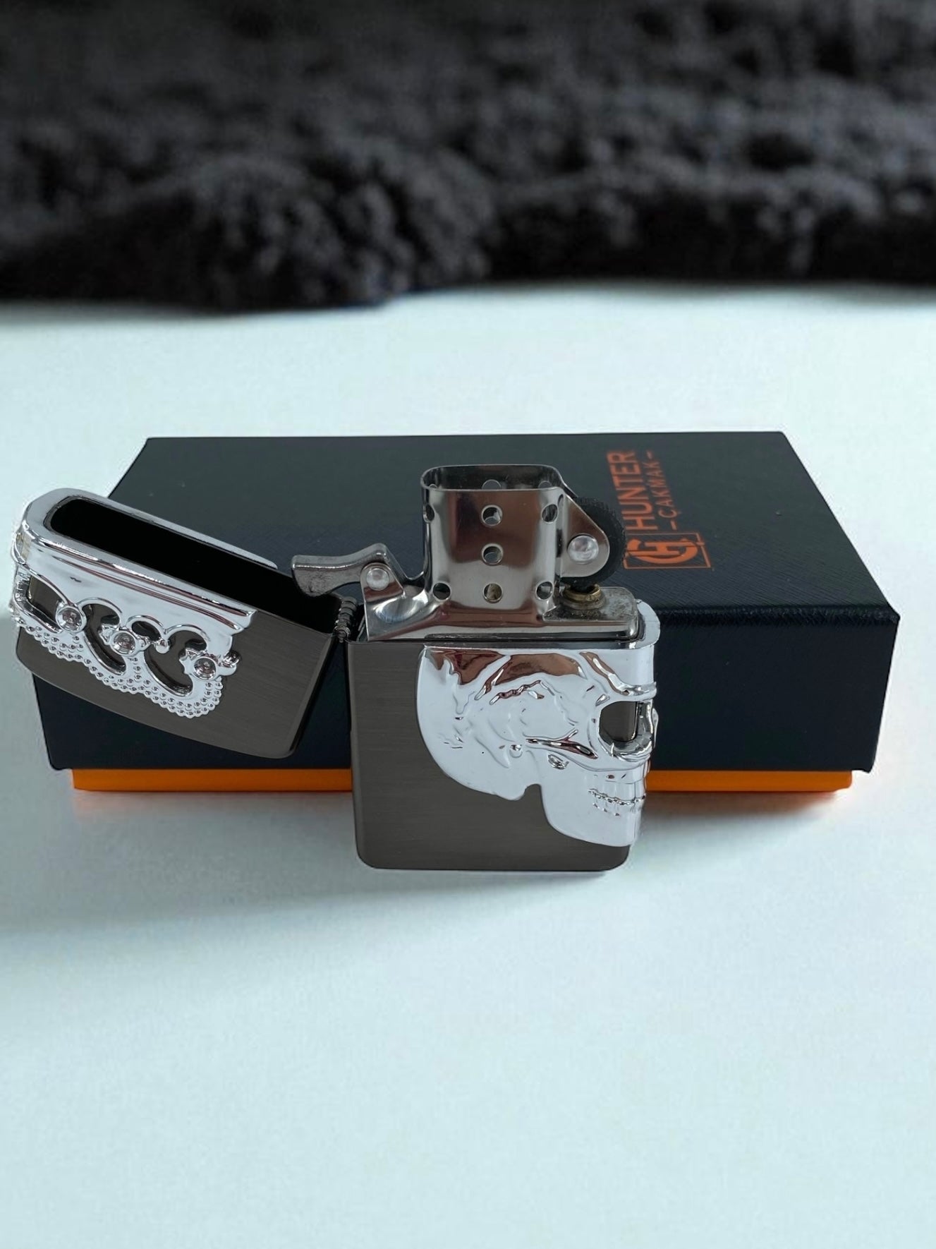 Kuru Kafa Zippo Çakmak 3666
