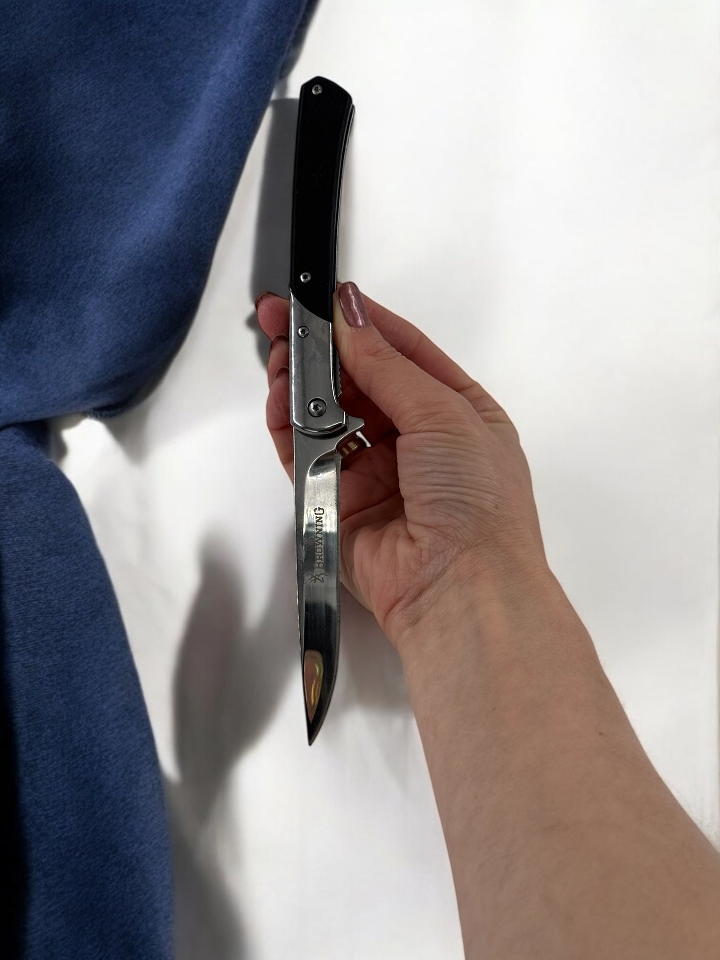 Damascus Deri Kılıflı M390 Siyah A03C