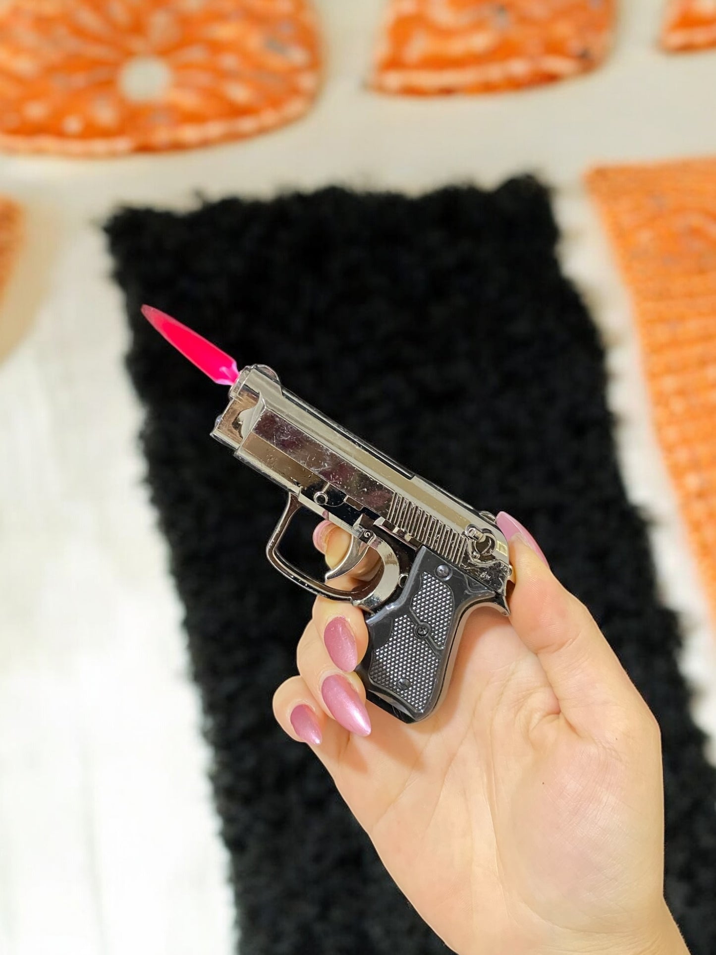 Browning Model Mini Pürmüzlü Renkli Alevli Çakmak
