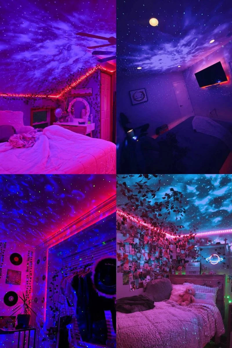 Starry Projektör Hoparlör Gece Lambası 099