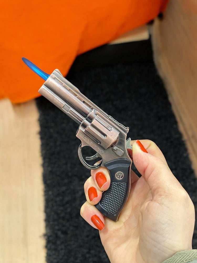Smith Wesson 357 Magnum Mini Toplu Tabanca Çakmak 6182
