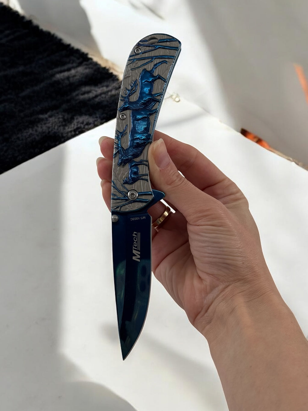 Geyik Baskılı Çakı MT-1008C