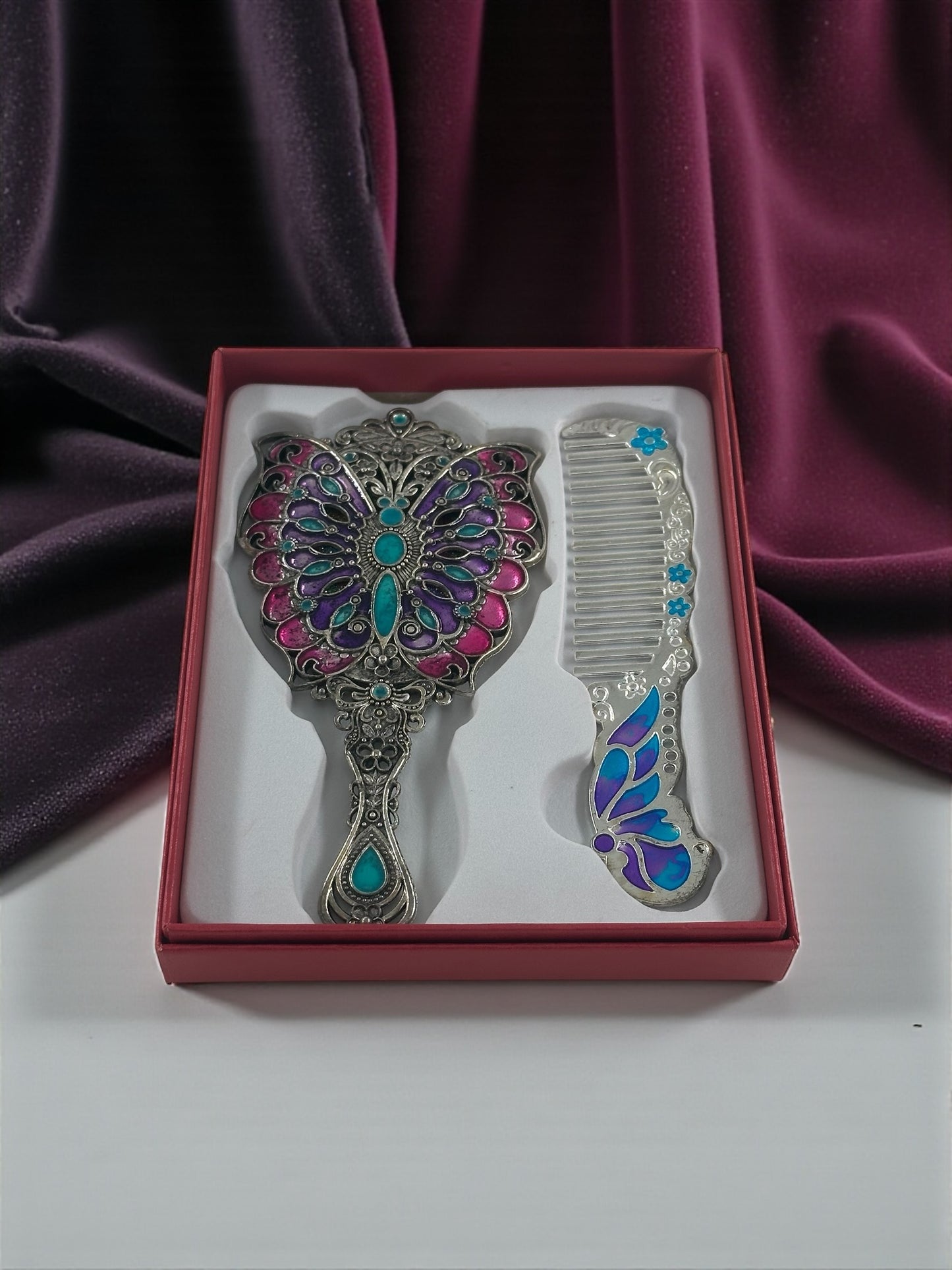 Vintage Taraklı Ayna Seti