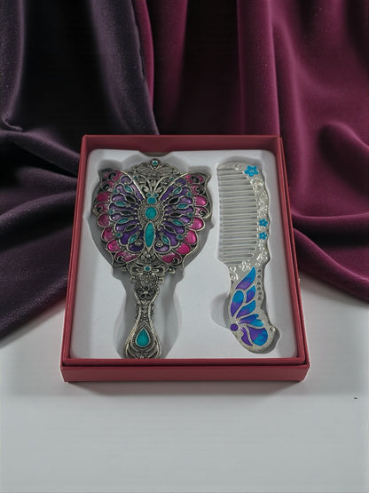 Vintage Taraklı Ayna Seti