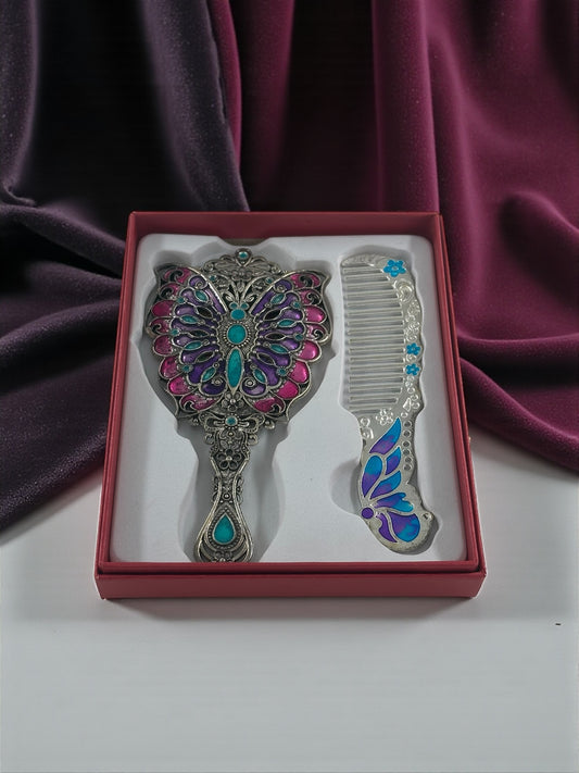 Vintage Taraklı Ayna Seti