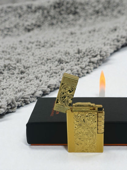 Lüx Kabartmalı Dupont Model Metal Çakmak