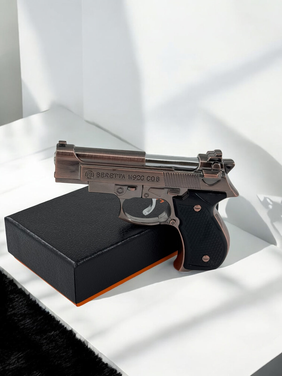 Mini Beretta Model Renkli Alevli Gazlı Çakmak 2872