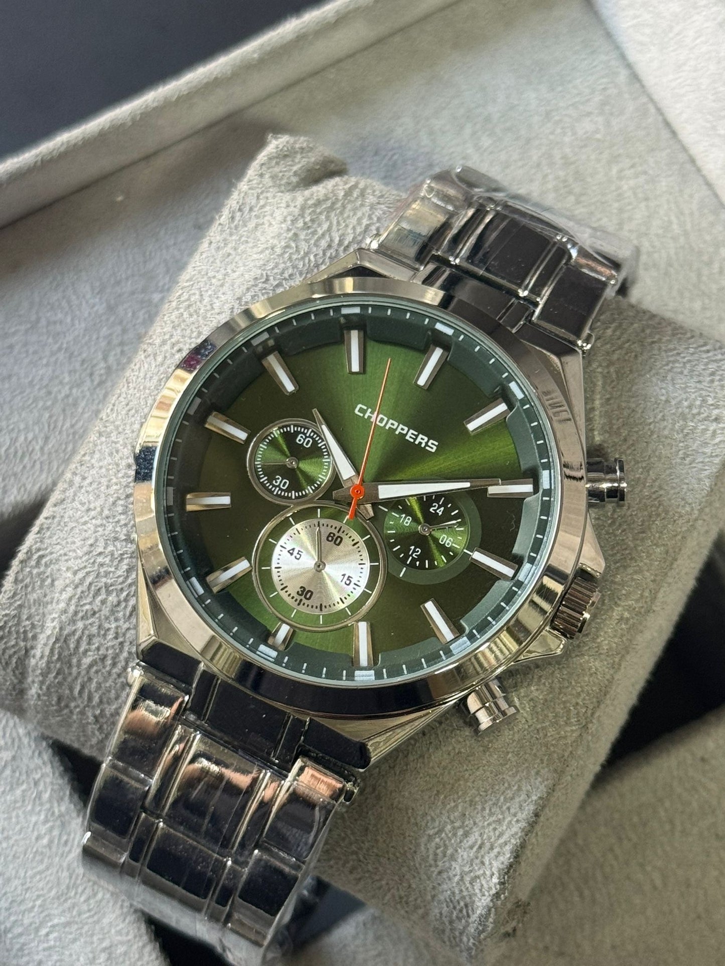 Kişiye Özel Kordonu İsim Yazılır Saat Yeşil Gümüş