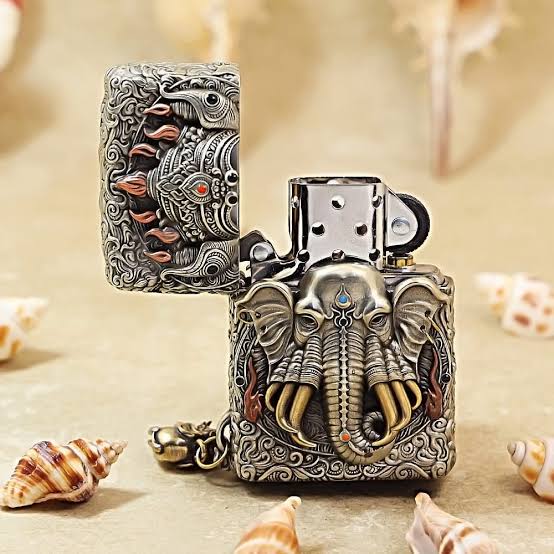 Ganesha / Altı Dişli Fil (King of Elephants) Orjinal Limited Edition Asya Zipo
