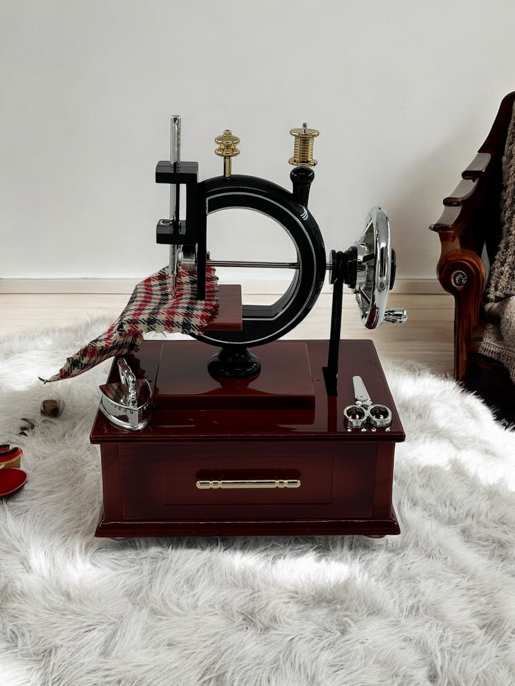 Büyük Boy Dikiş Makinesi Müzik Kutusu 0010