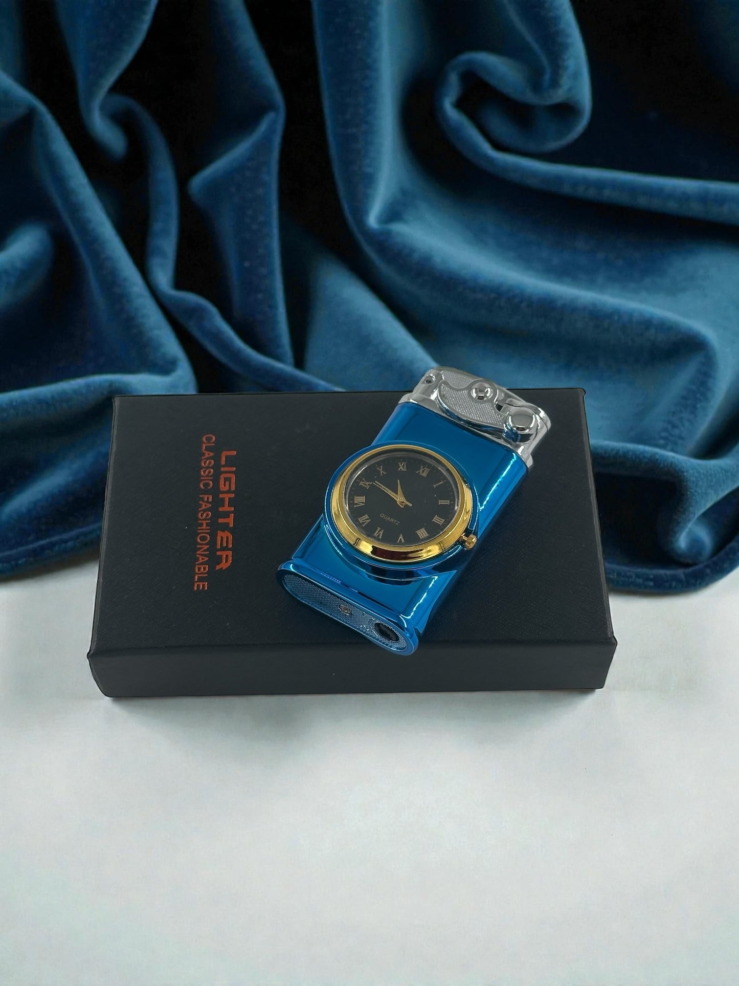 Saatli Lüx Pürmüzlü Gazlı Çakmak