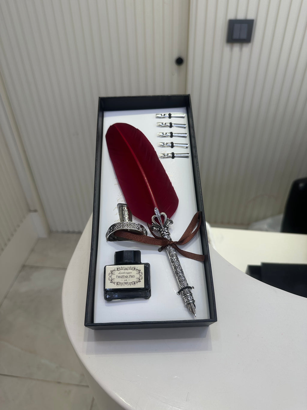 Mürekkepli Tüylü Divit Kalem Seti 0019
