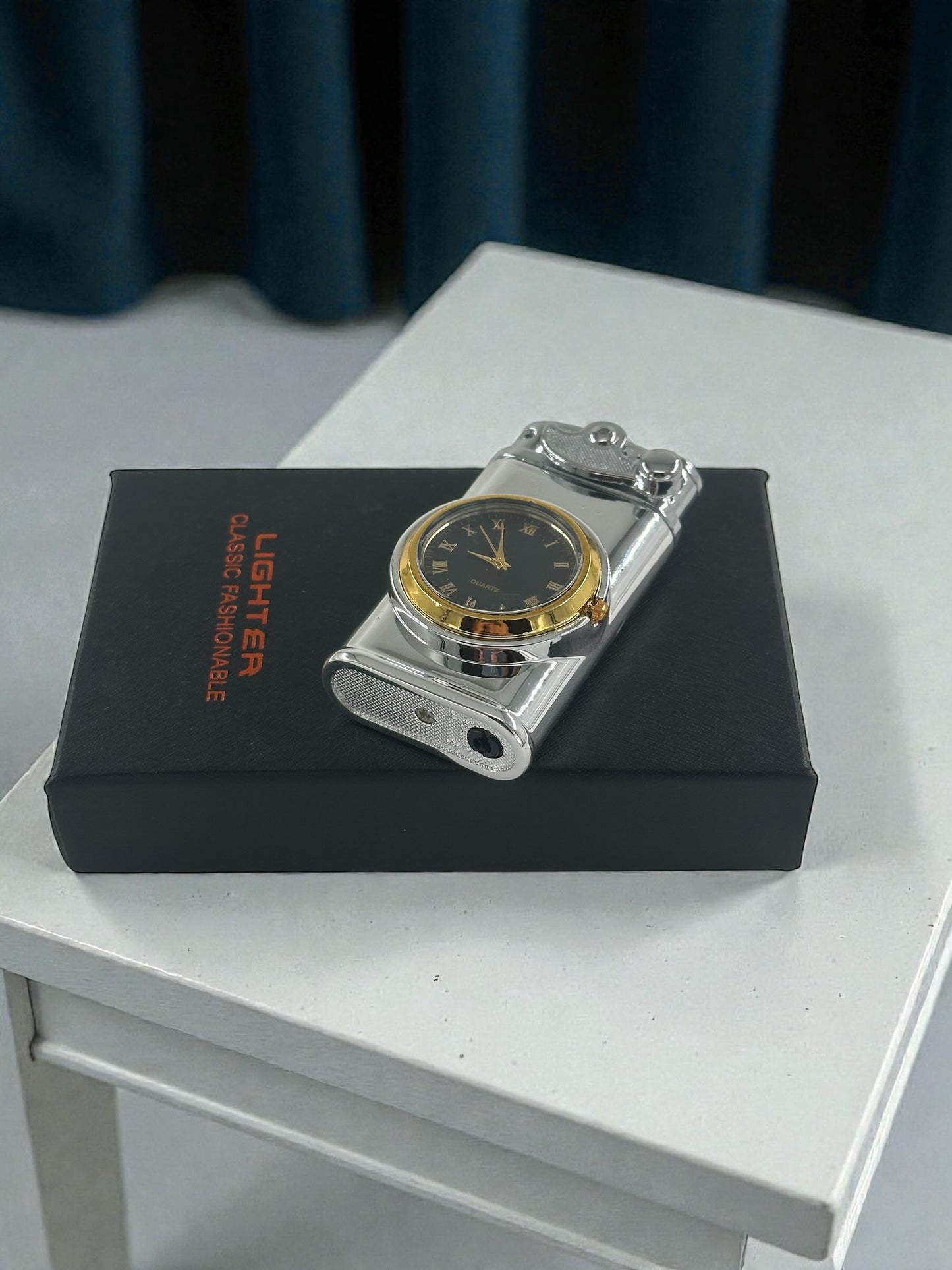 Saatli Lüx Pürmüzlü Gazlı Çakmak